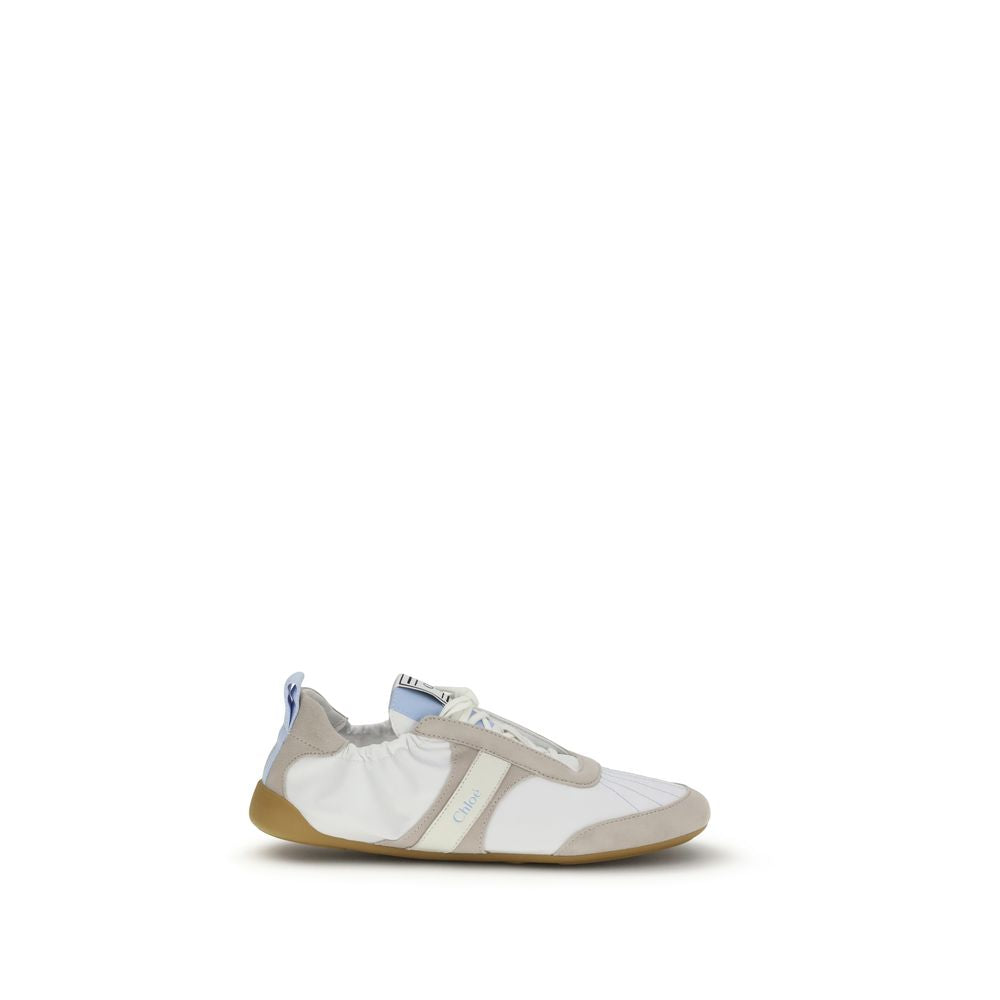 Chloé White Calf Leather Bos Taurus Athletic Sneakers Glam Steals