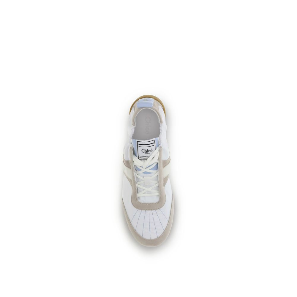 Chloé White Calf Leather Bos Taurus Athletic Sneakers Glam Steals