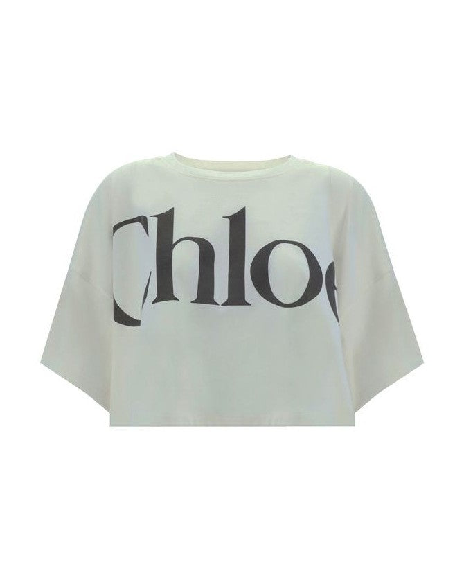 Chloé White Cotton T-Shirt Clothing Tops