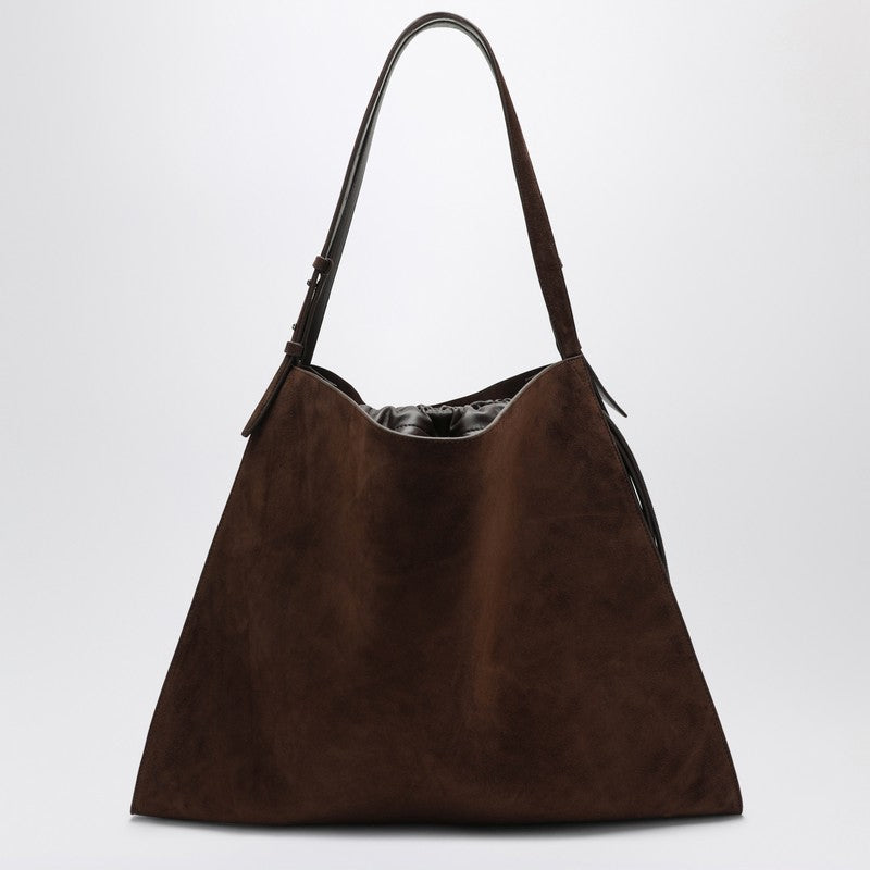 Christian Louboutin Brown Suede Baggy Tote Bag Glam Steals