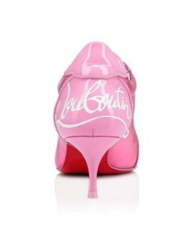 Christian Louboutin Lace Calfskin Up Heels