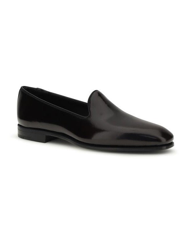 Church's Black Calf Leather Bos Taurus Slip On Loafers Glam Steals