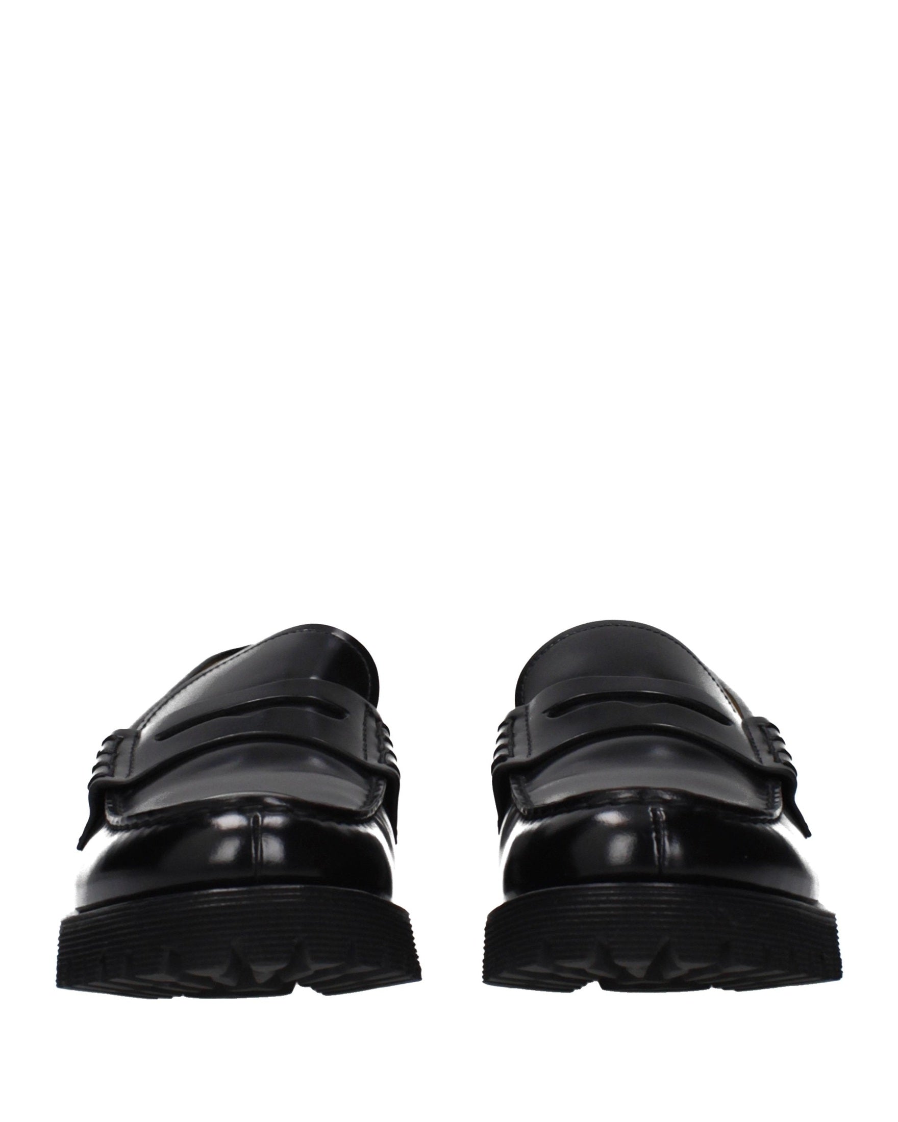 Church's Black Leather Slip On Loafers