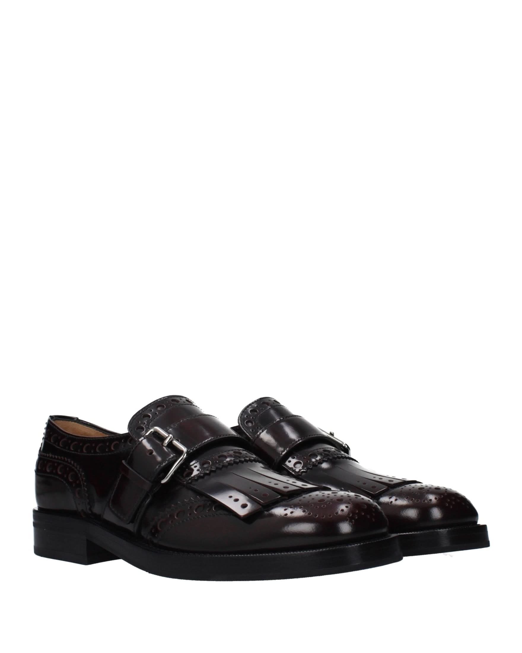 Church's Red Leather Slip On Loafers
