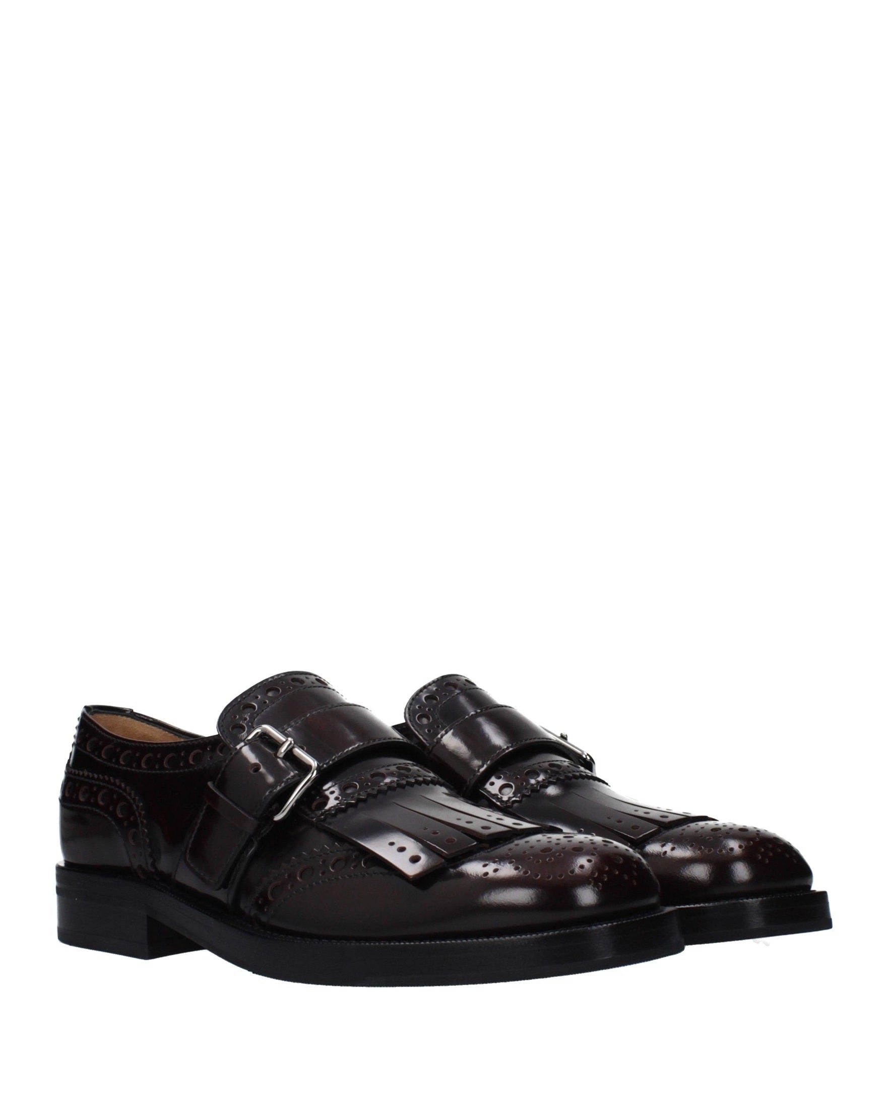 Church's Red Leather Slip On Loafers