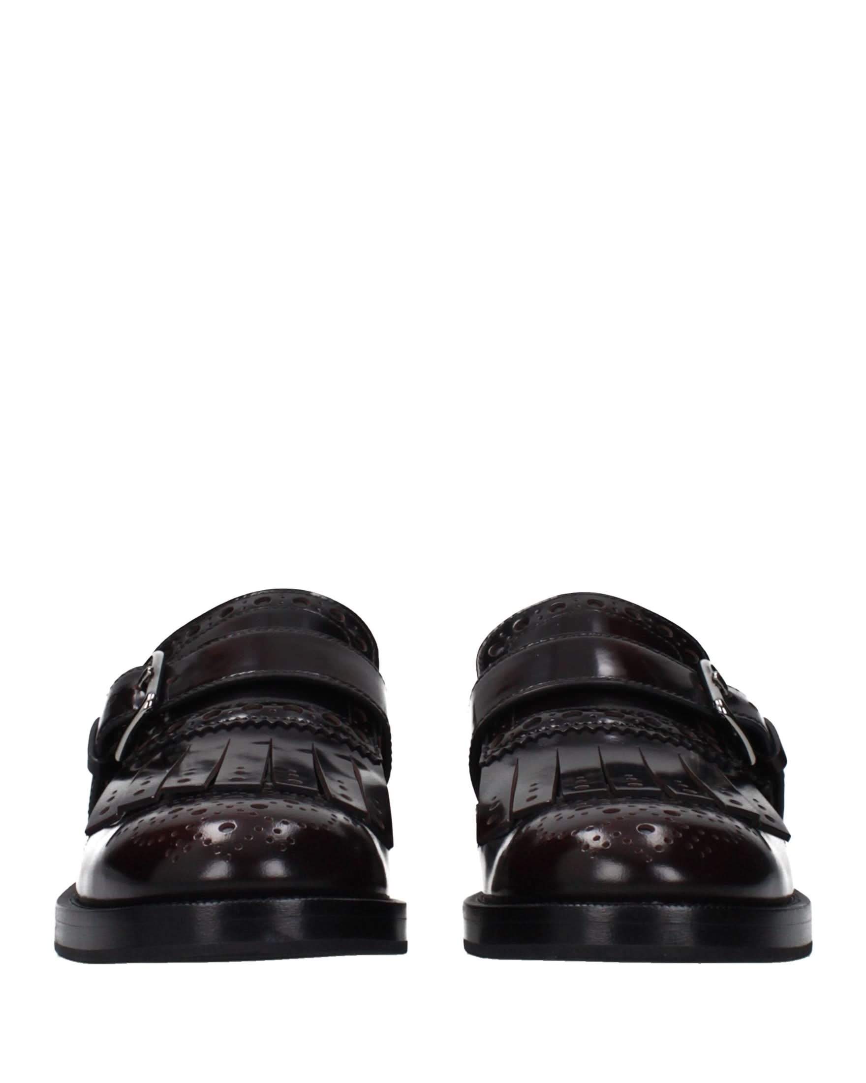 Church's Red Leather Slip On Loafers