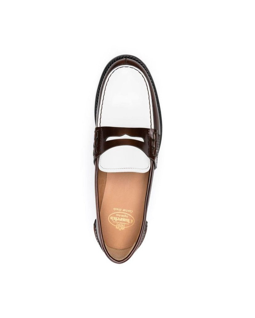 Churchs Brown Calfskin Slip On Loafers
