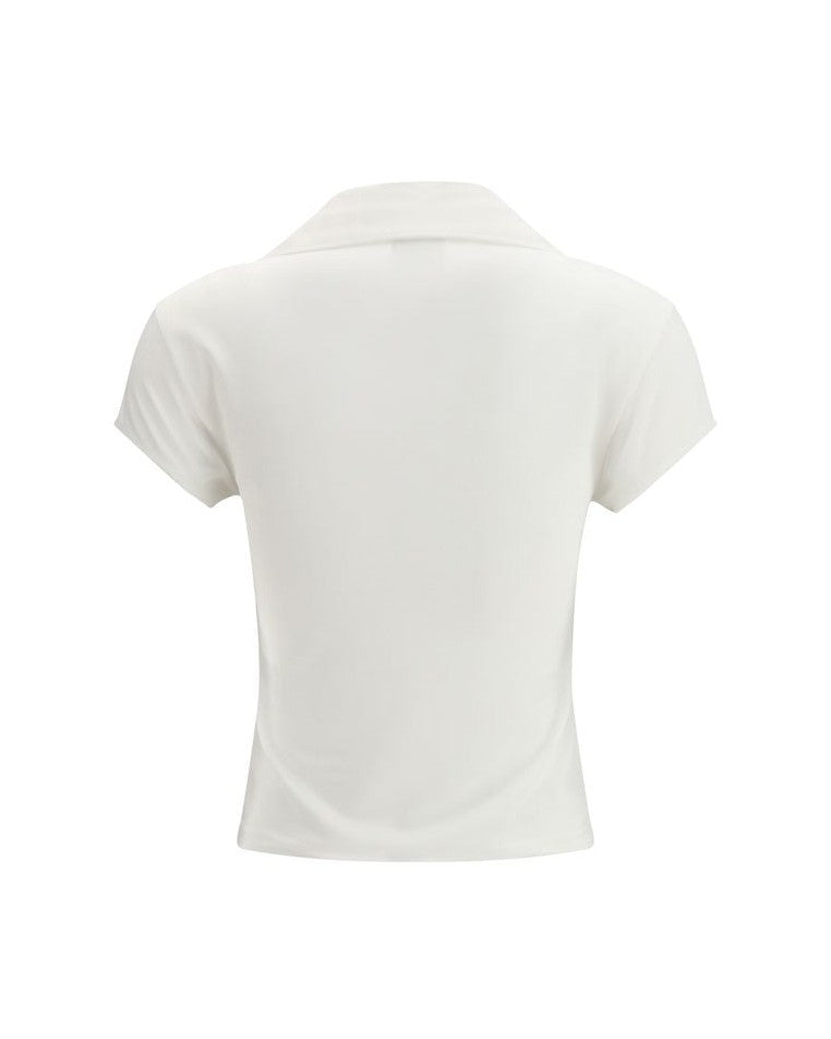 Courrèges White Cotton Polo Shirt Glam Steals