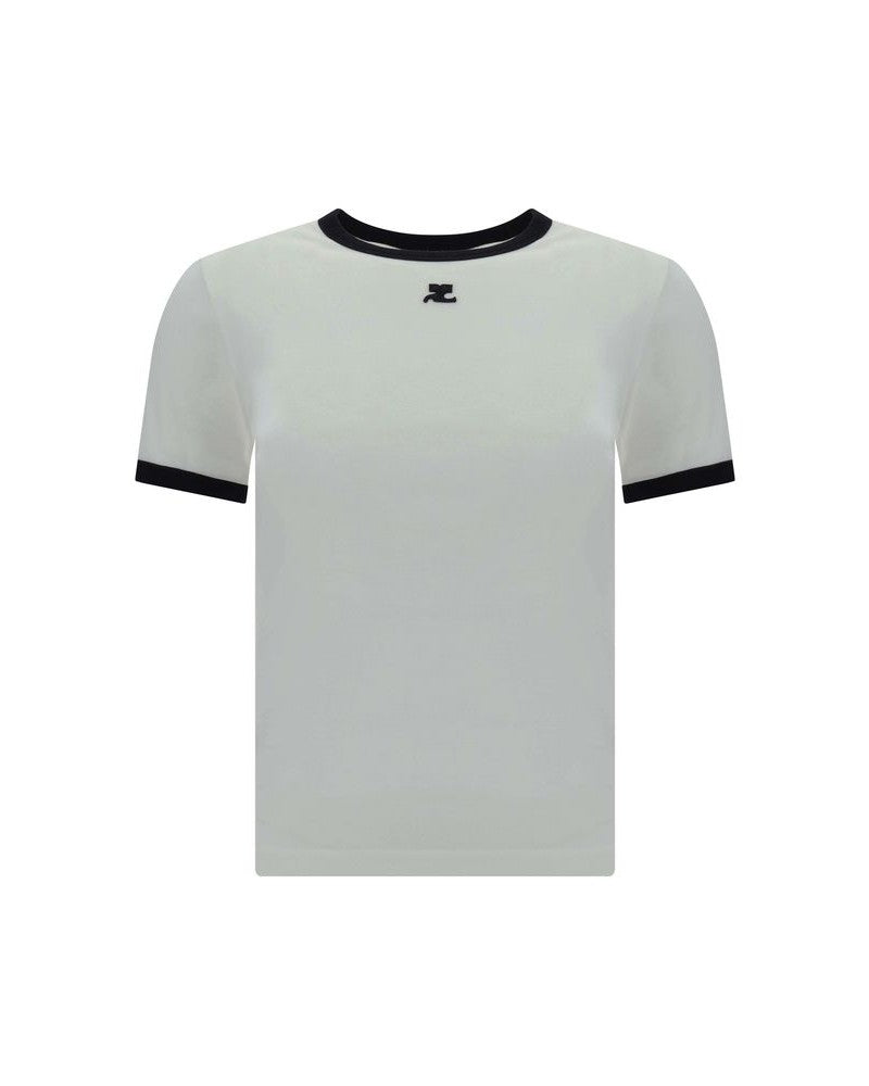 Courrèges White Cotton T-shirt Glam Steals