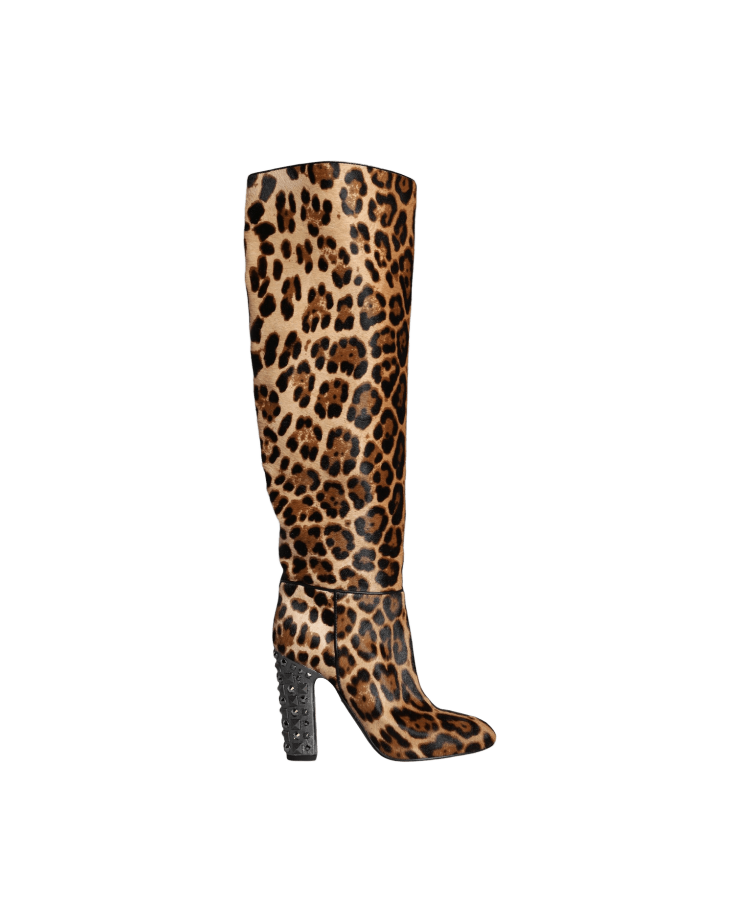 Dolce & Beige Gabbana Leopard Knee High Boots Shoes Glam Steals