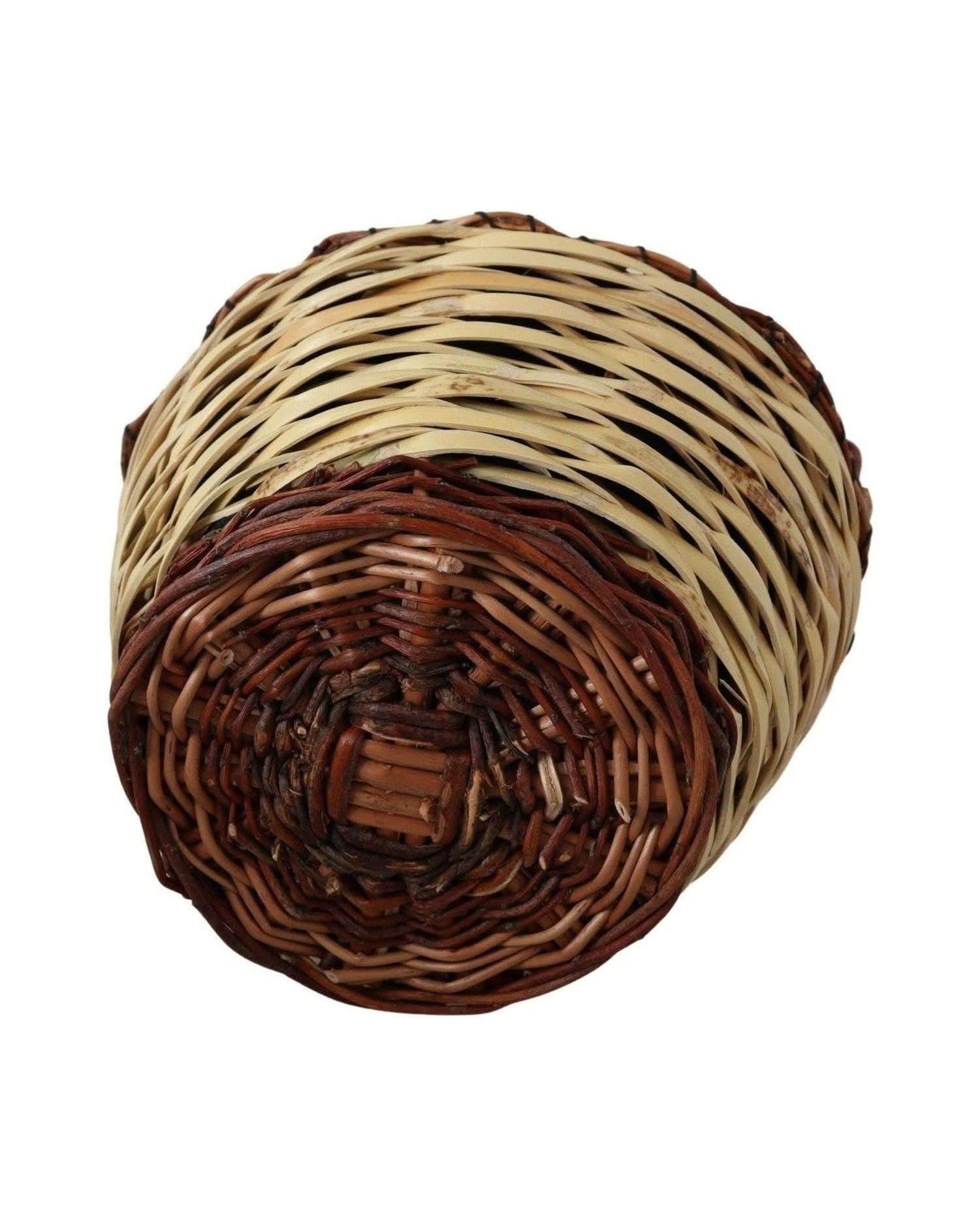 Dolce & Gabbana Beige Chic Wicker Basket Tote Bag Handbags