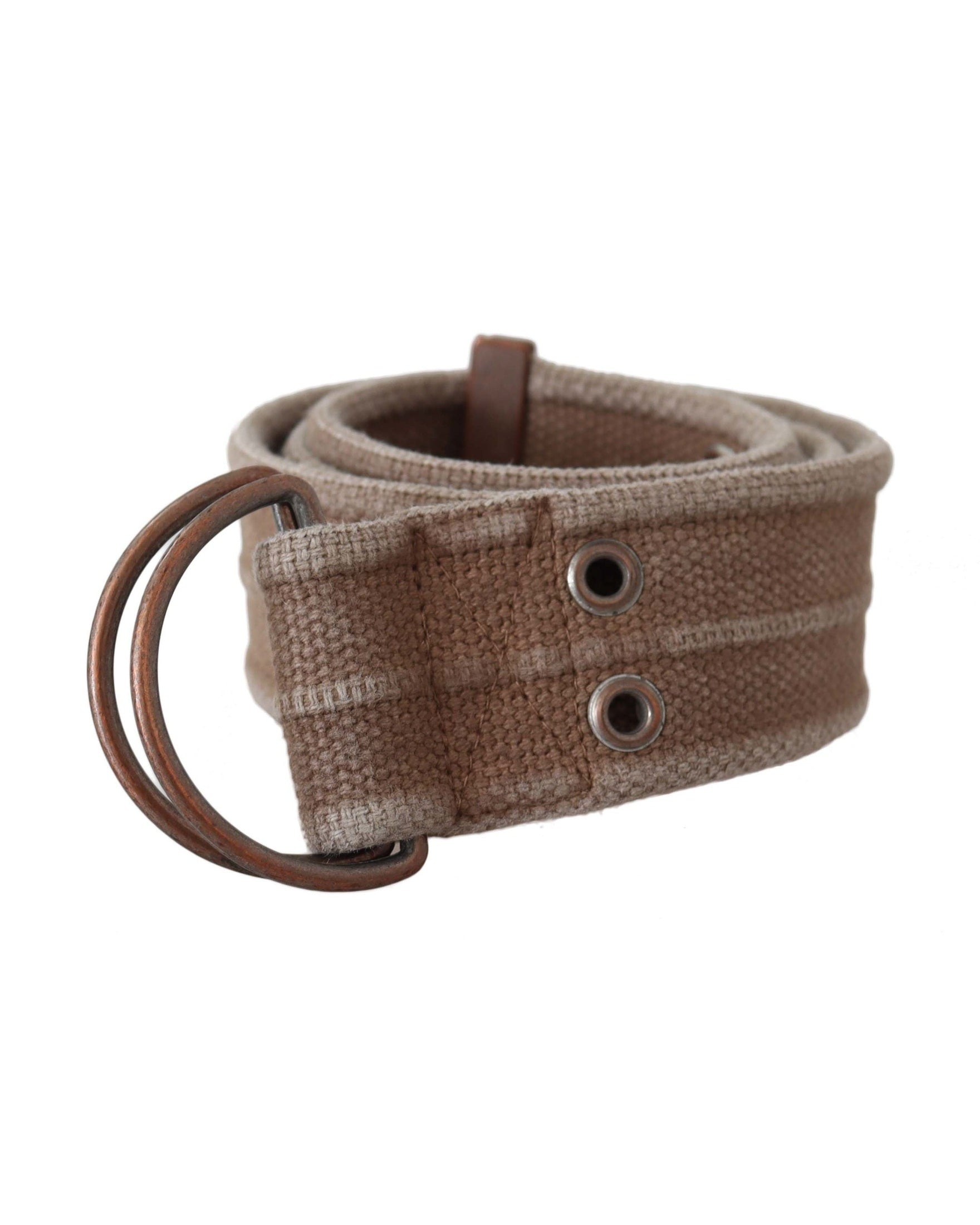 Dolce & Gabbana Beige Leather Logo Belt Sling Cintura Buckle Glam Steals