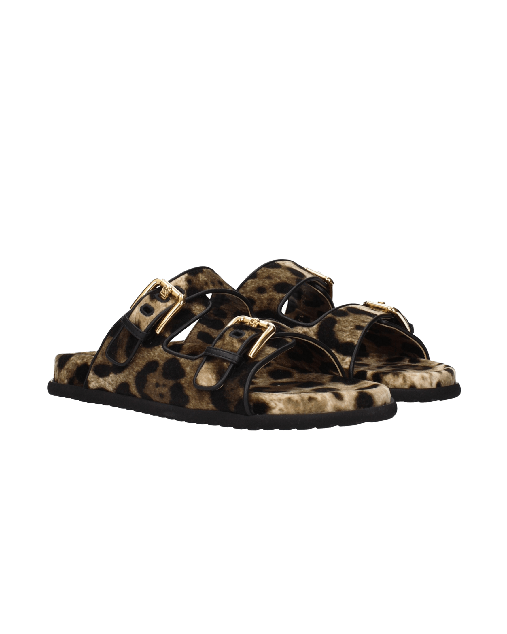 Dolce & Gabbana Beige Velvet Slippers Glam Steals