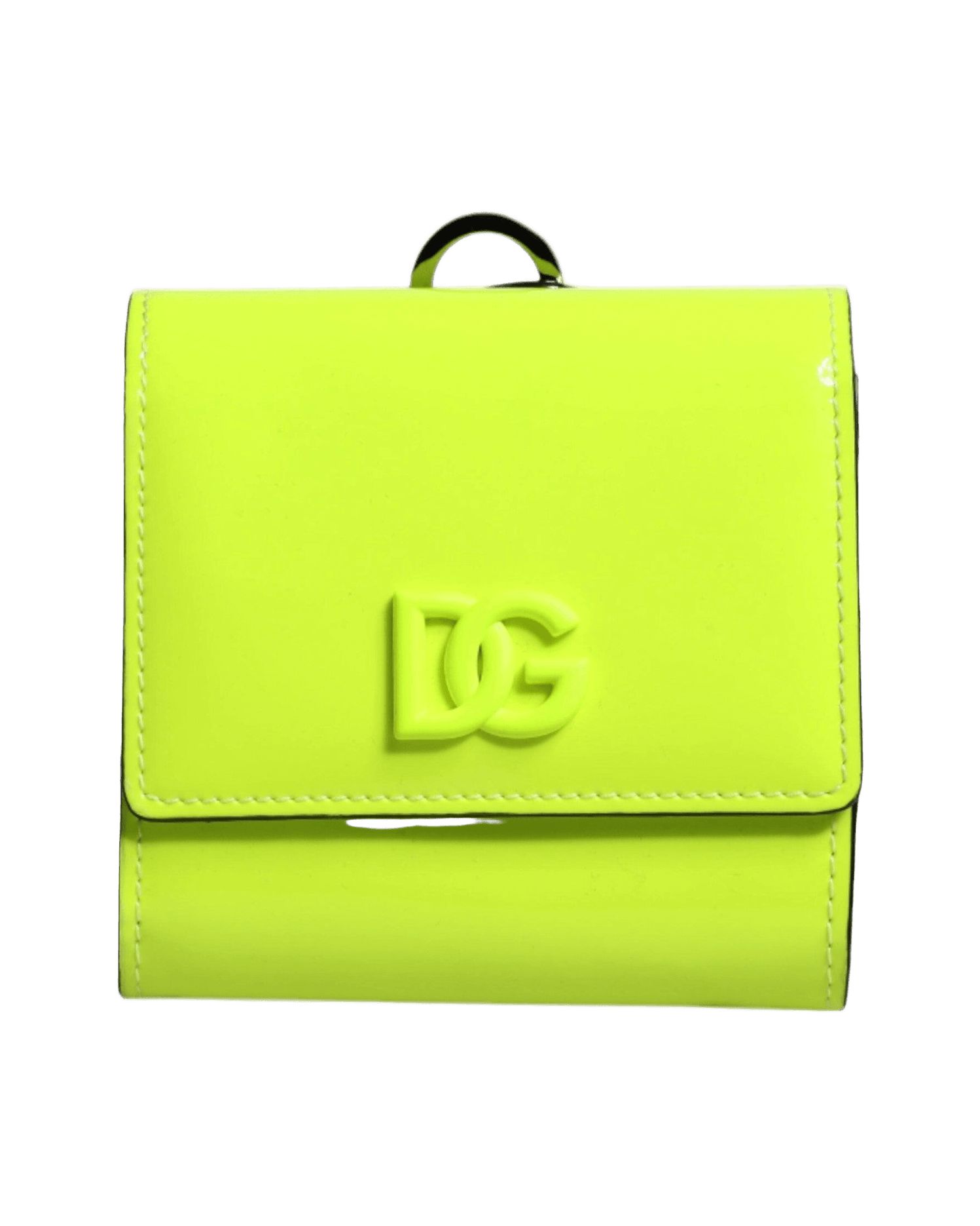 Dolce & Yellow Gabbana Bifold Dg Logo Neck Strap Cardholder Wallet Glam Steals