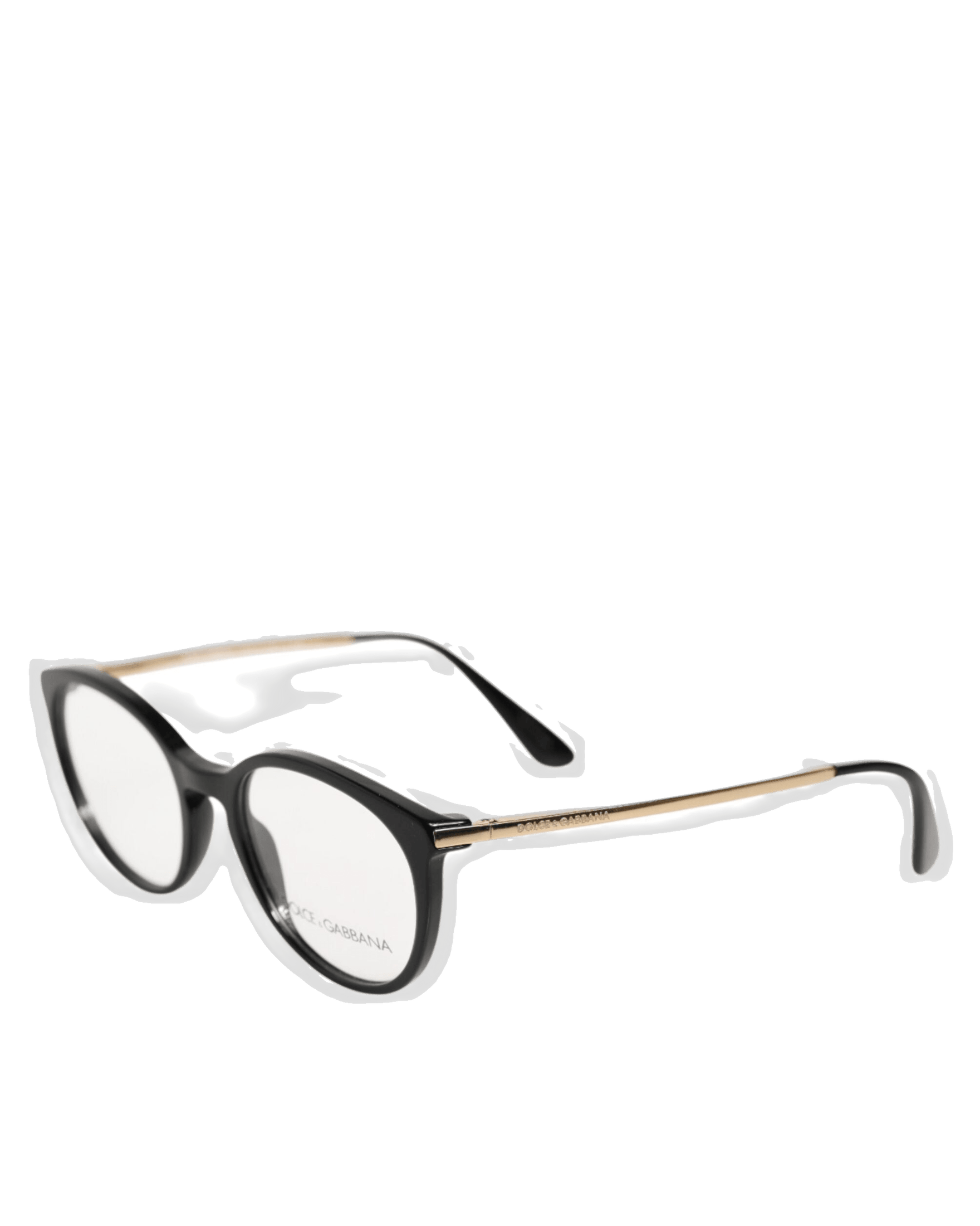 Dolce & Gabbana Black Acetate Cat Eye Frame Eyeglass Reading Glass Eyeglasses