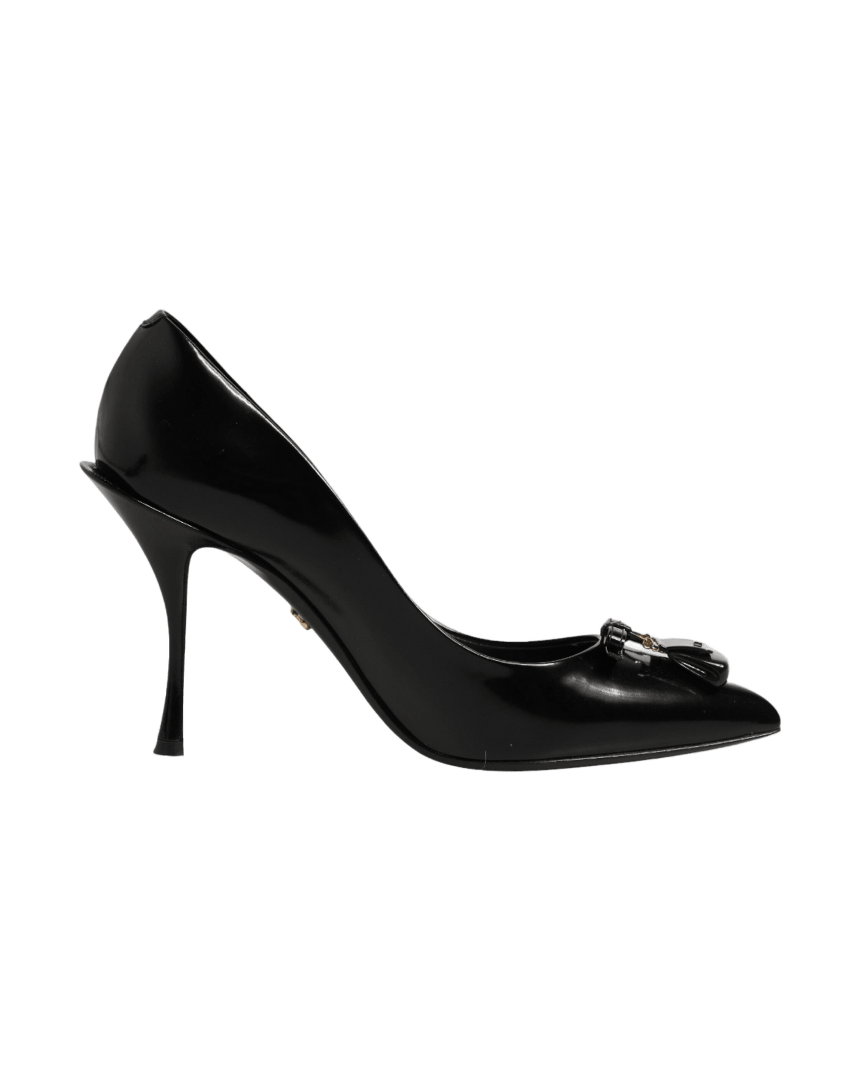 Dolce & Gabbana Black Bag Embellished Heels Heels