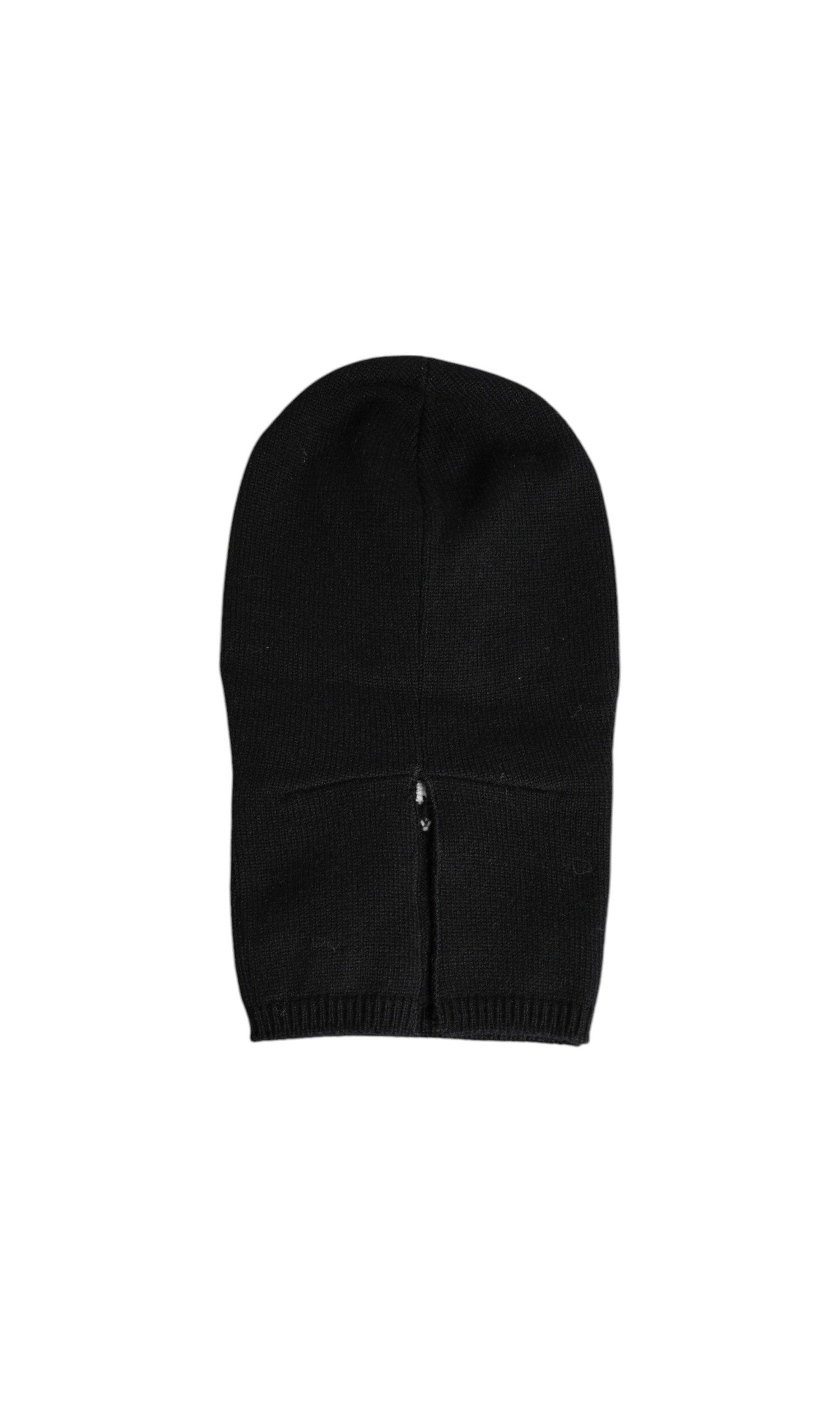 Dolce & Gabbana Black Cashmere Knitted Ski Mask Balaclava Hat Glam Steals