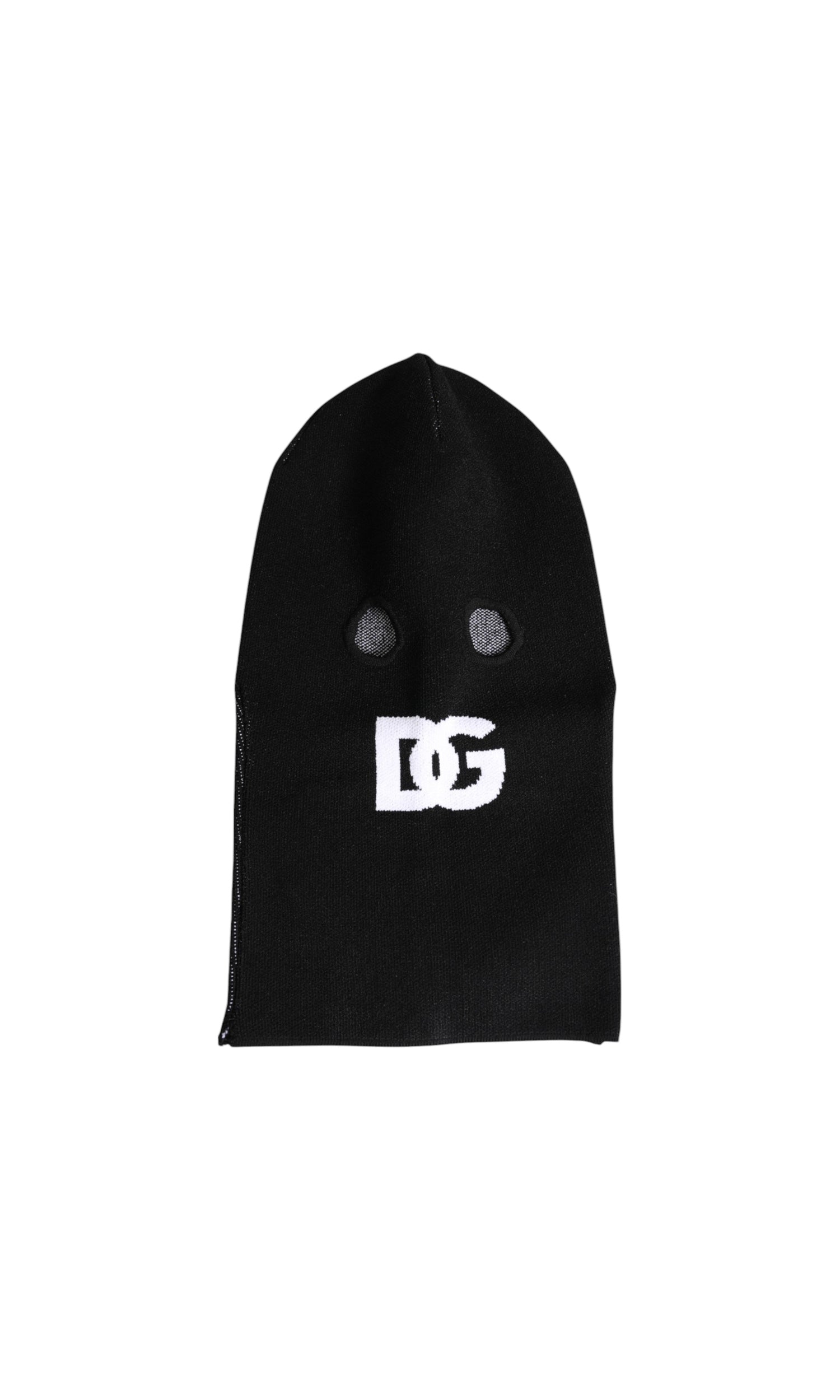 Dolce & Gabbana Black Cashmere Knitted Ski Mask Balaclava Hat Glam Steals