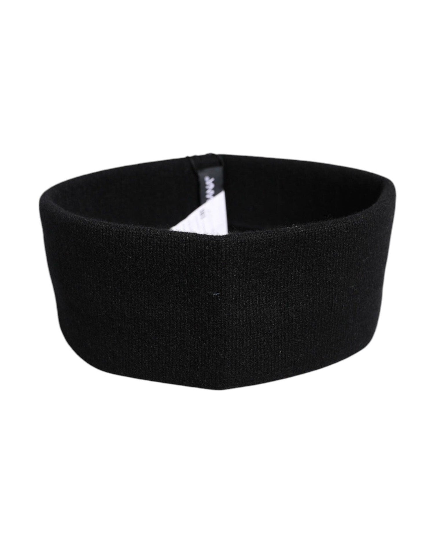Dolce & Gabbana Black Cashmere Knitted Women Head Band Hat Glam Steals