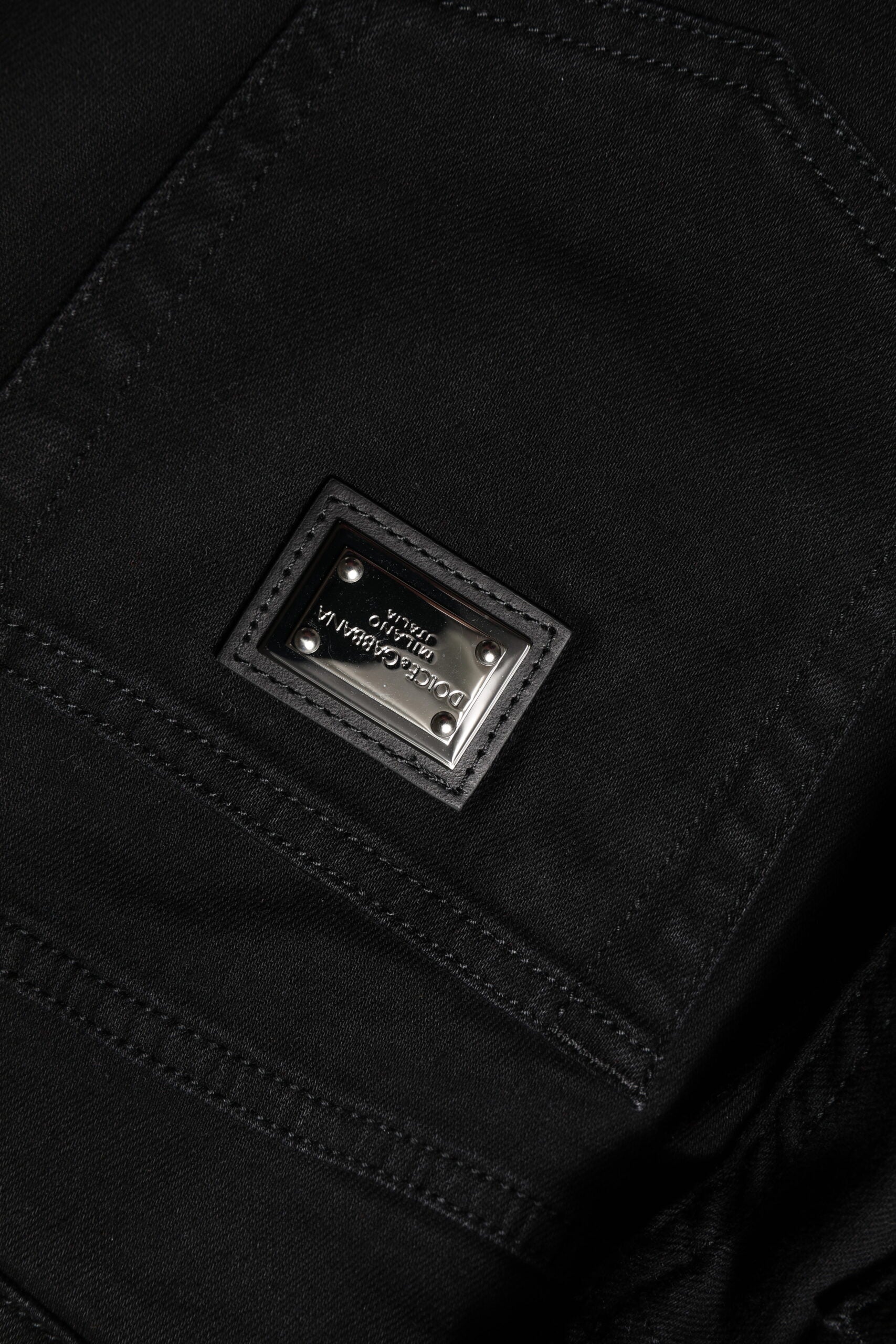 Dolce & Gabbana Black Cotton Boyfriend Mid Waist Denim Jeans Glam Steals