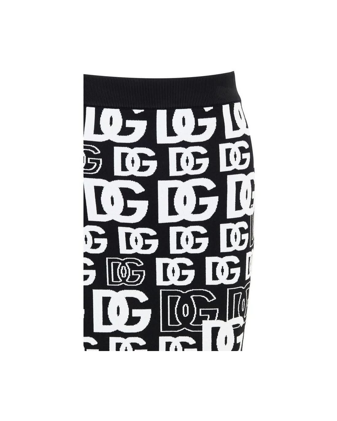 Dolce & Gabbana Black Cotton Mini Skirt