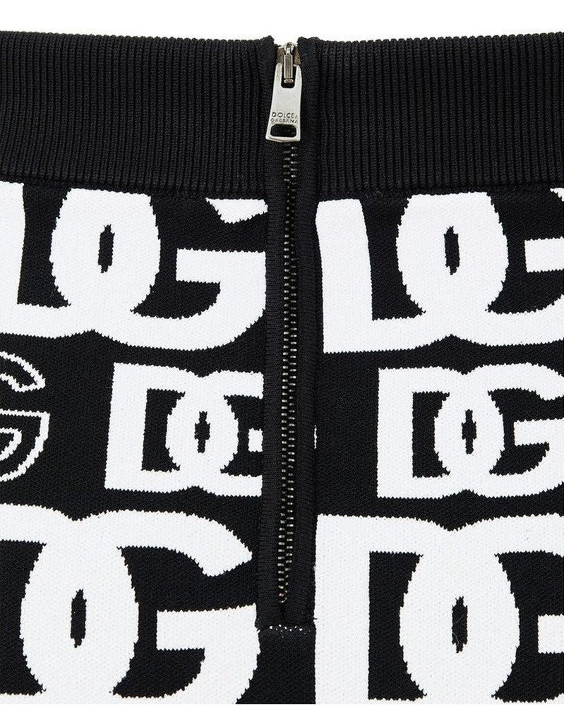 Dolce & Gabbana Black Cotton Mini Skirt Glam Steals