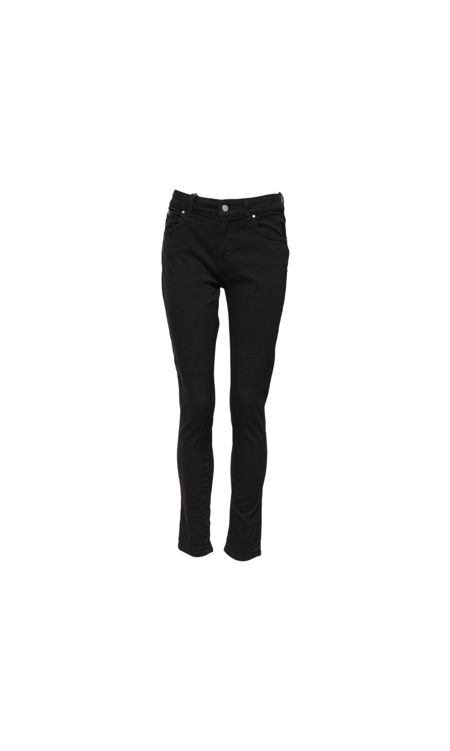 Dolce & Gabbana Black Cotton Skinny Mid Waist Denim Jeans Glam Steals