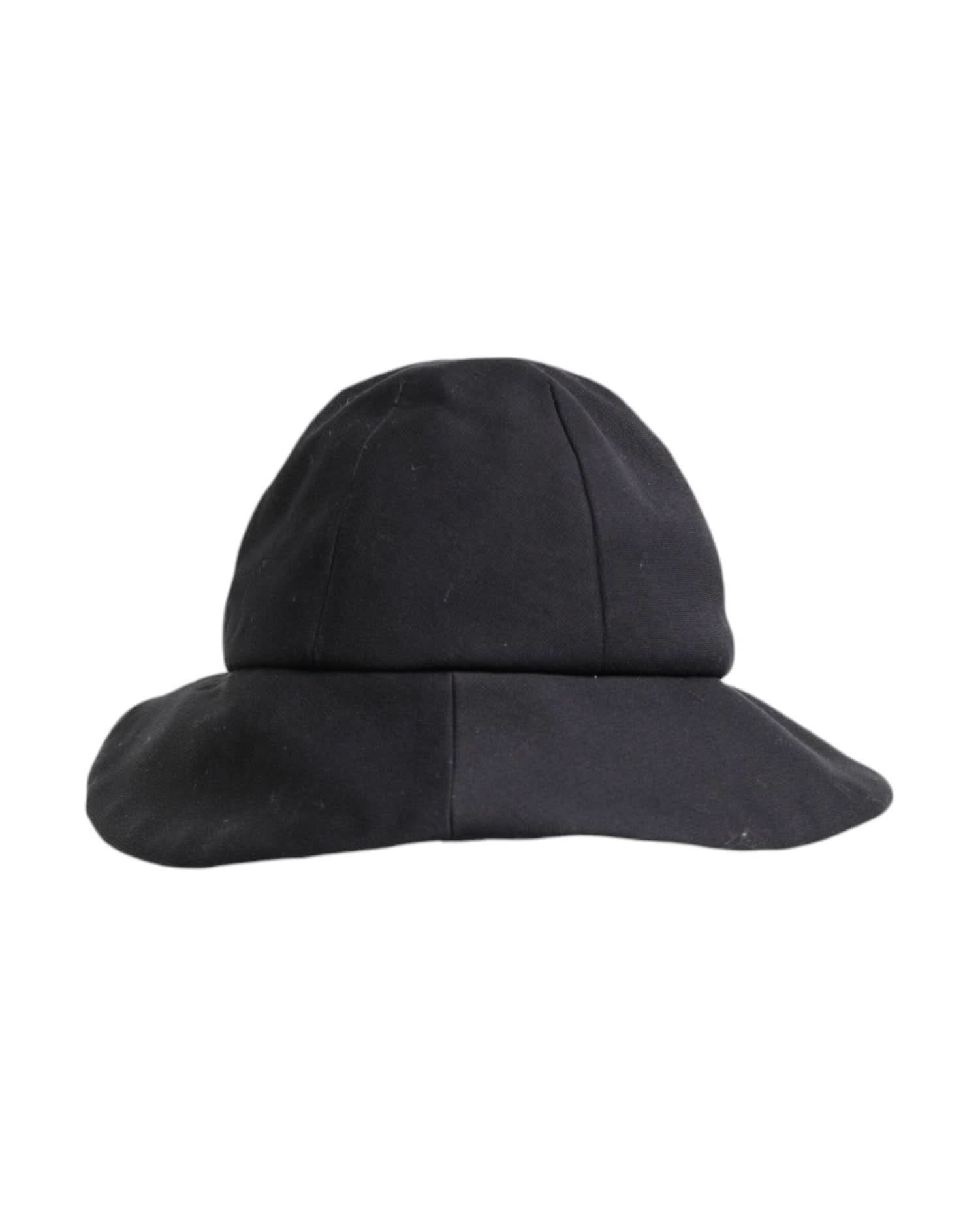 Dolce & Gabbana Black Cotton Wide Brim Bucket Hat Hats