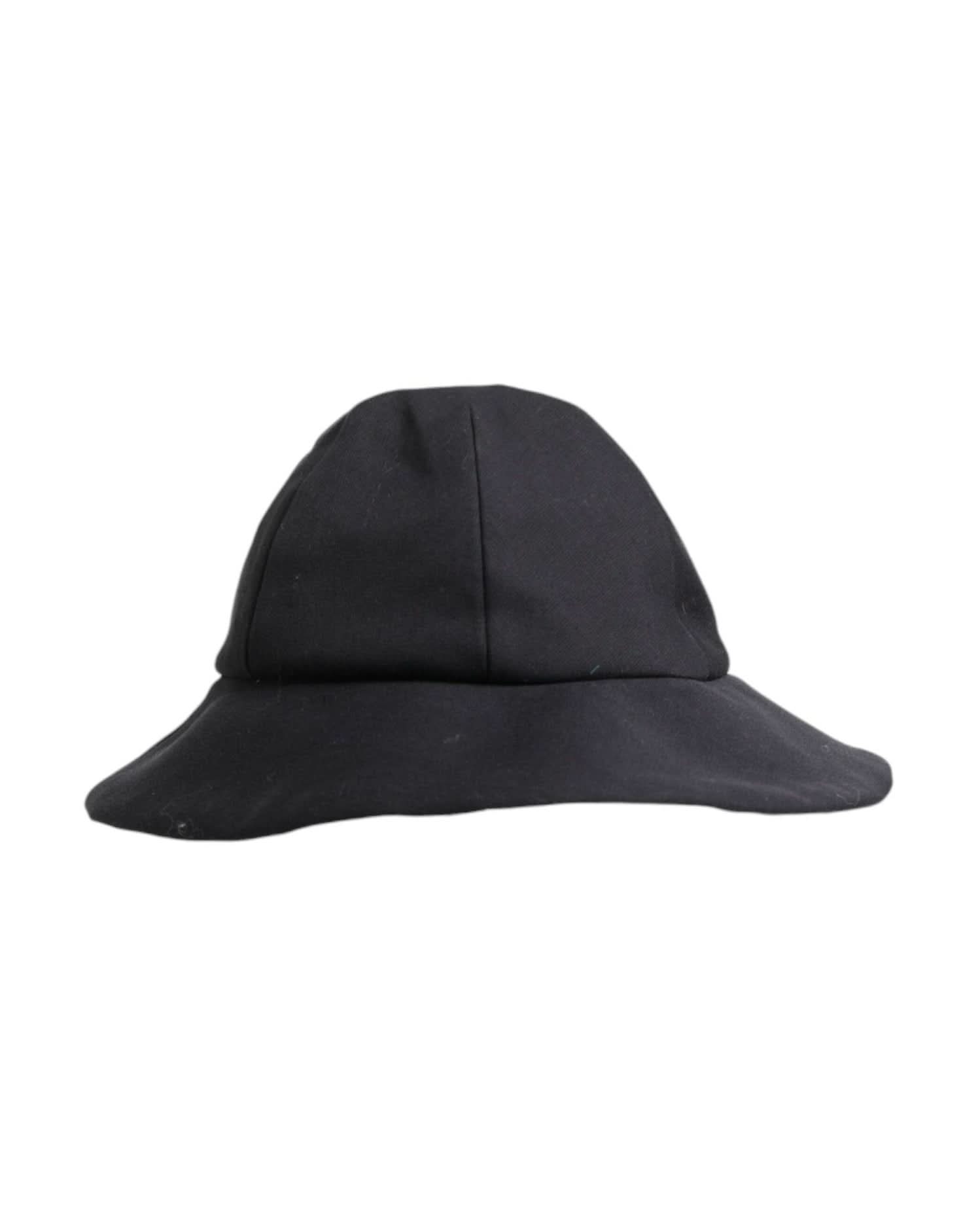 Dolce & Gabbana Black Cotton Wide Brim Bucket Hat Hats