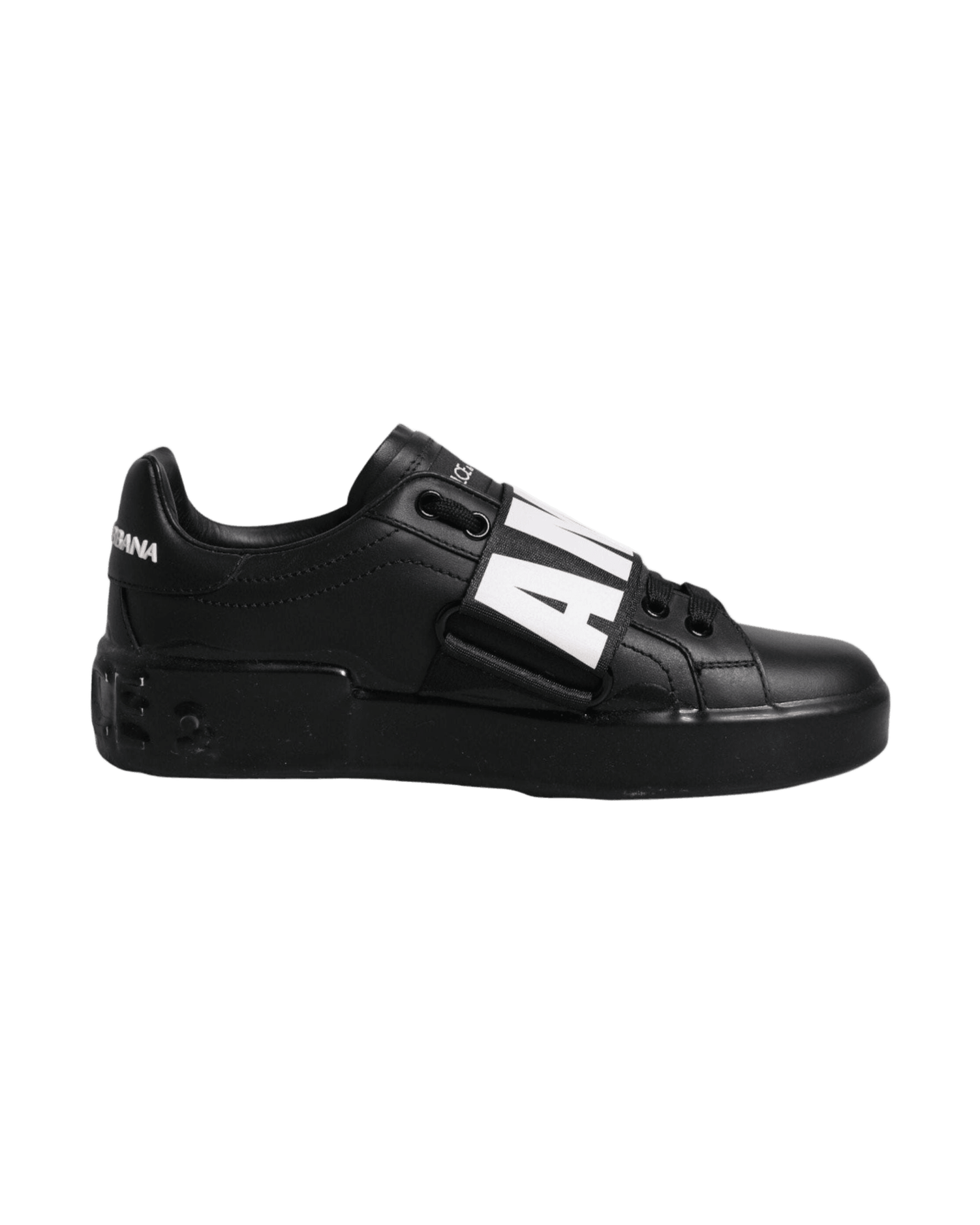 Dolce & Gabbana Black D&G Amore Low Top Sneakers Shoes Glam Steals