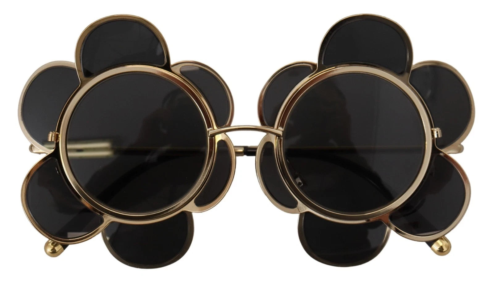 Dolce & Gabbana Black Dg2201 Lens Gold Frame Limited Edition Sunglasses Glam Steals