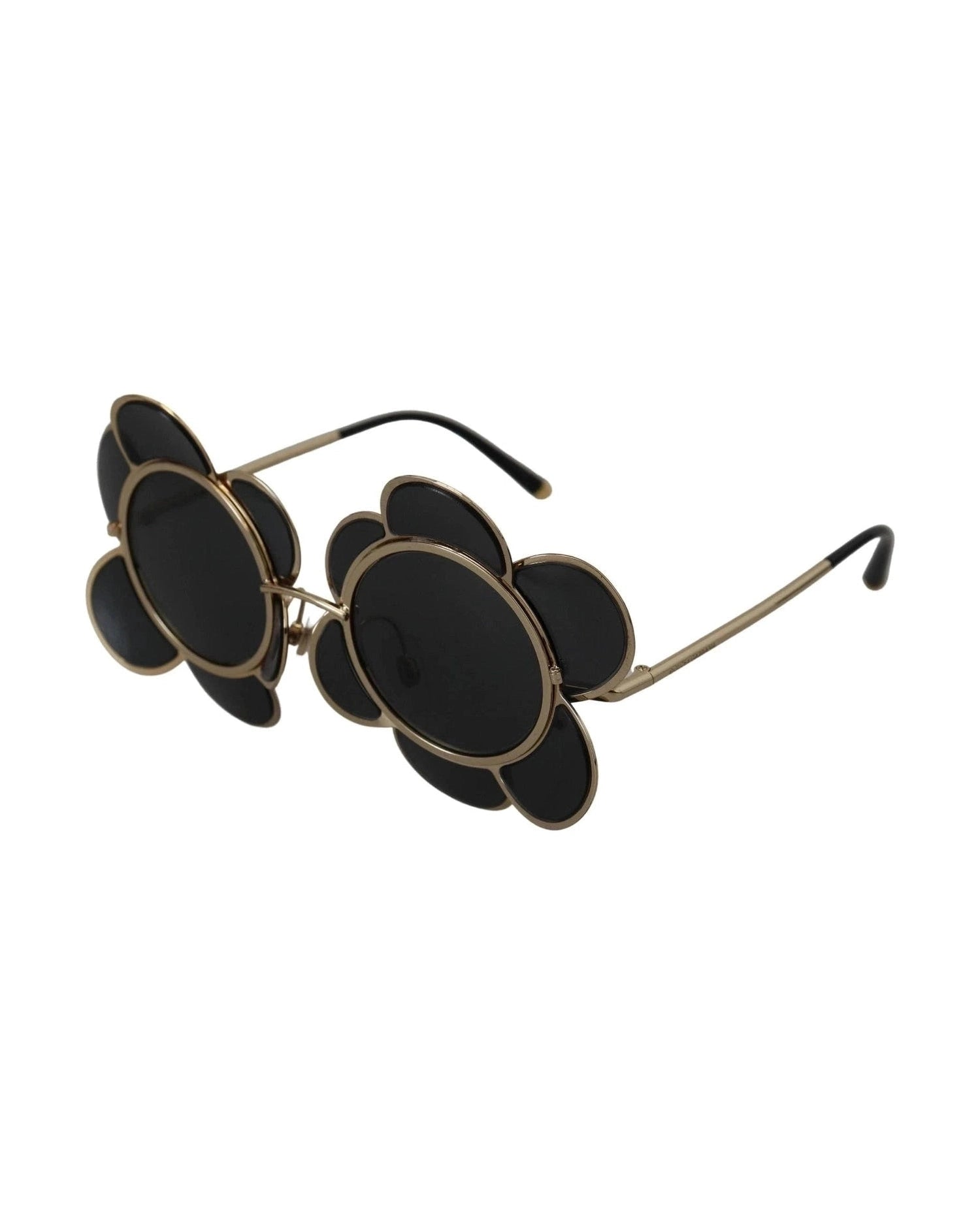Dolce & Gabbana Black Dg2201 Lens Gold Frame Limited Edition Sunglasses Glam Steals