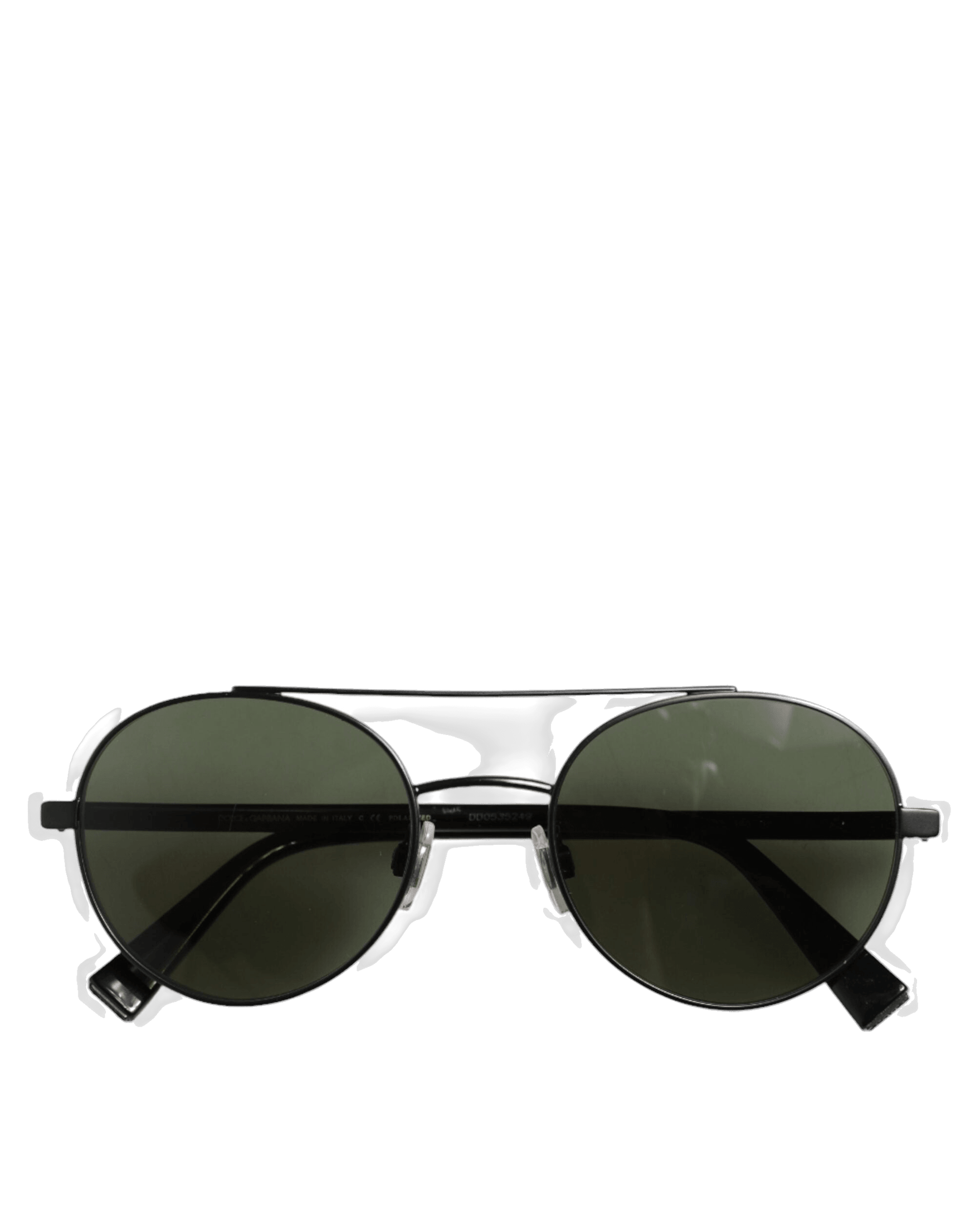 Dolce & Gabbana Black Dg2245 Matte Steel Frame Lens Sunglasses Sunglasses