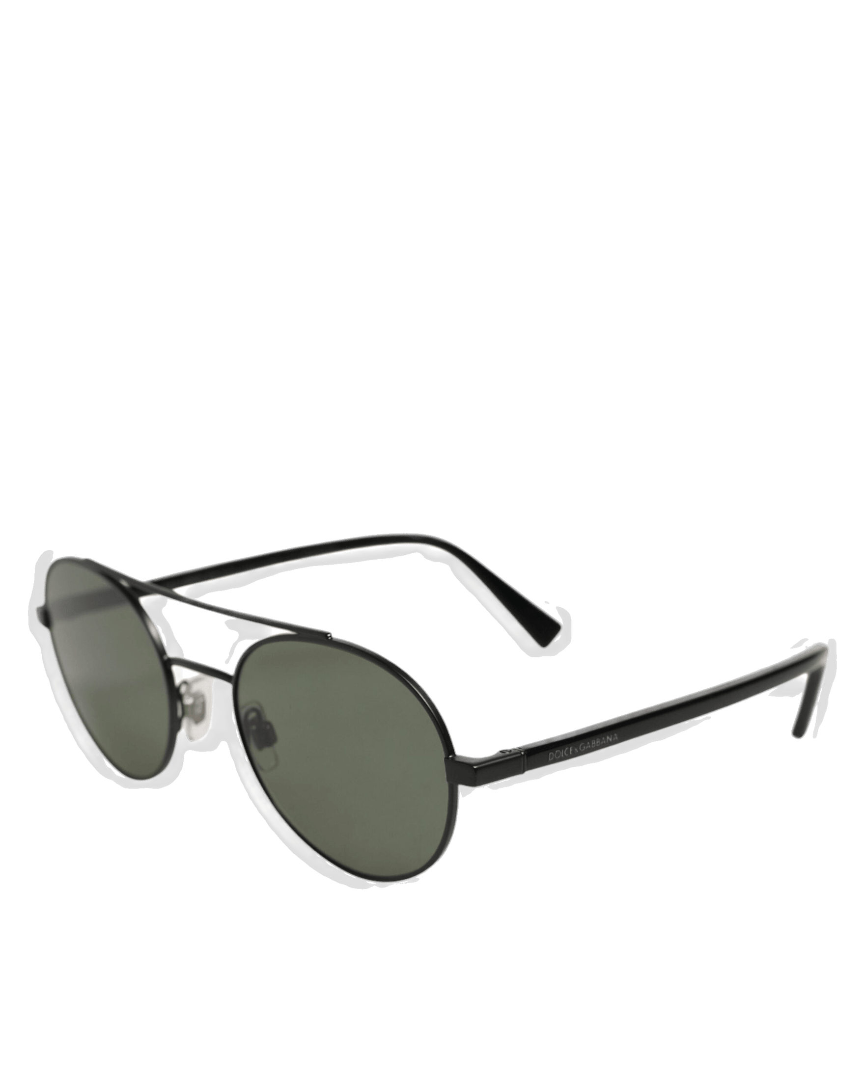 Dolce & Gabbana Black Dg2245 Matte Steel Frame Lens Sunglasses Sunglasses