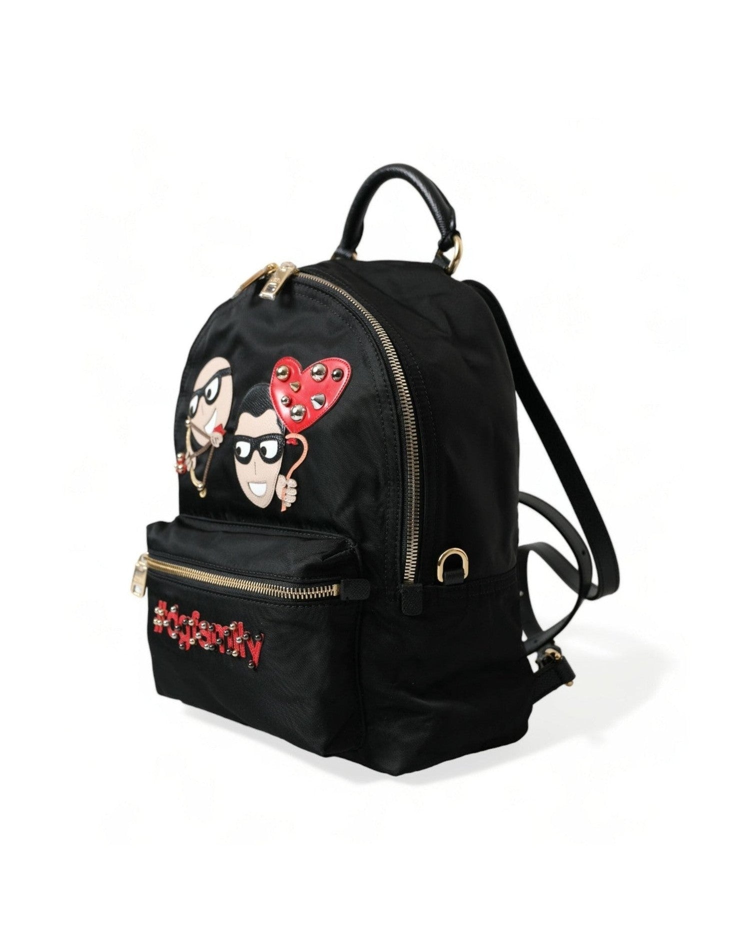Dolce & Gabbana Black Elegant Embellished Backpack Glam Steals