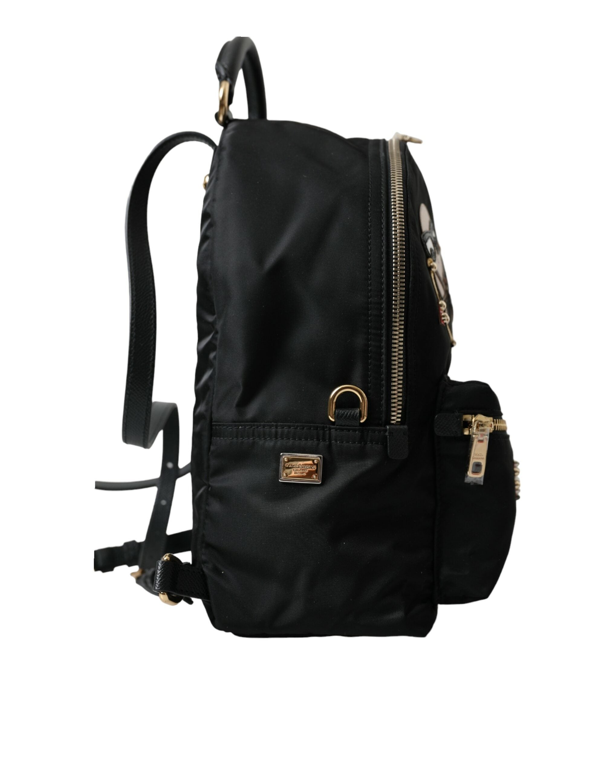 Dolce & Gabbana Black Elegant Embellished Backpack Glam Steals