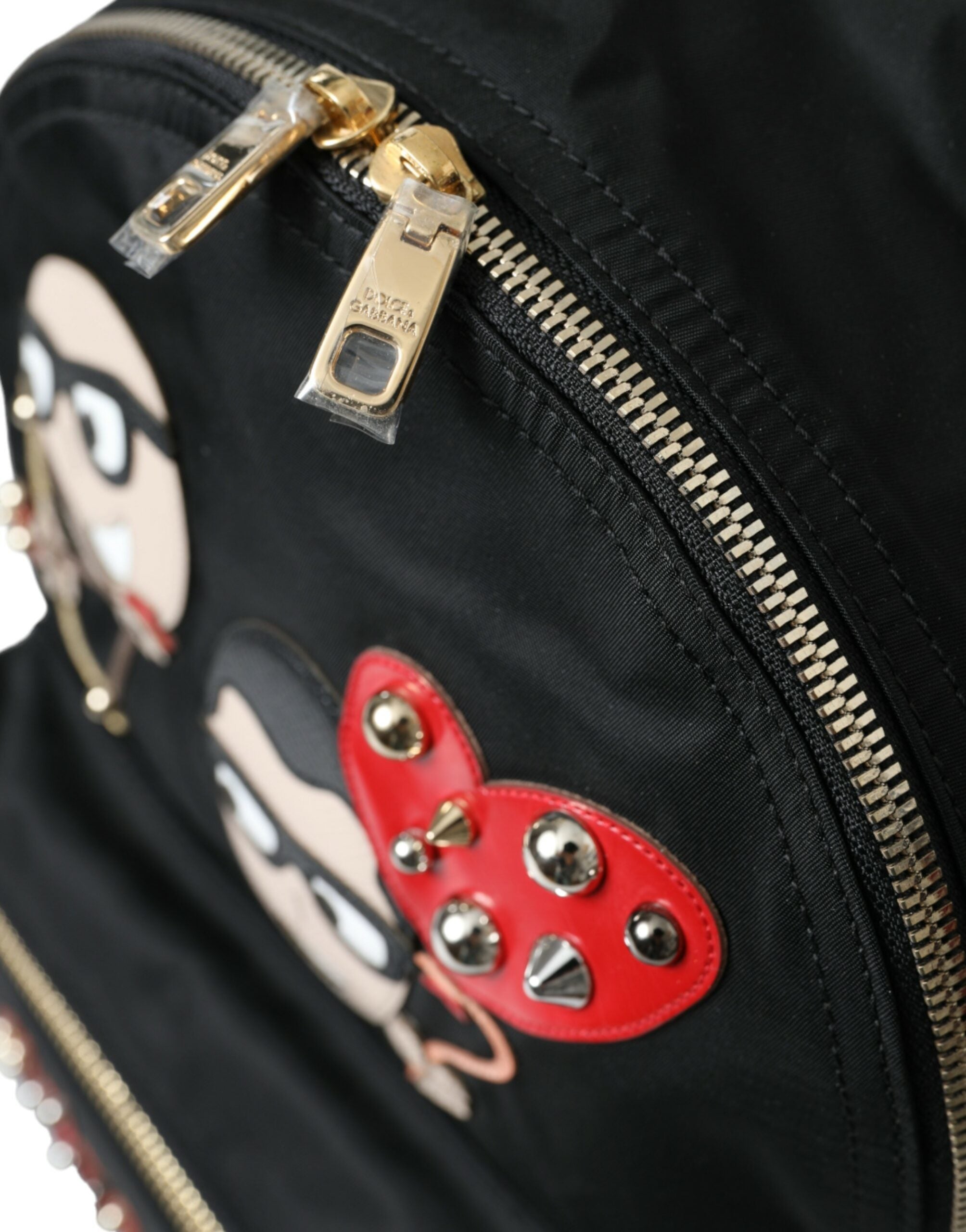 Dolce & Gabbana Black Elegant Embellished Backpack Glam Steals