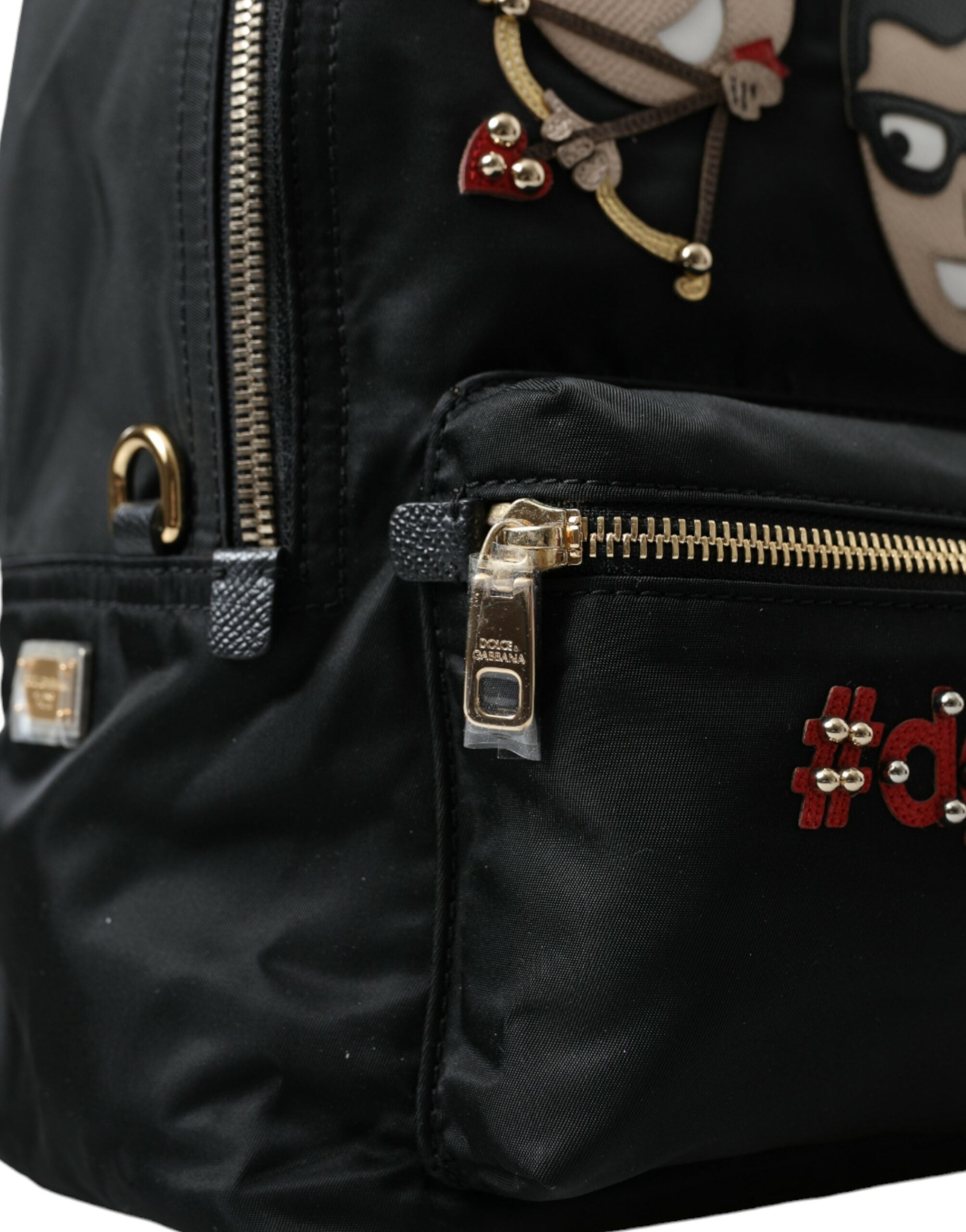 Dolce & Gabbana Black Elegant Embellished Backpack Glam Steals