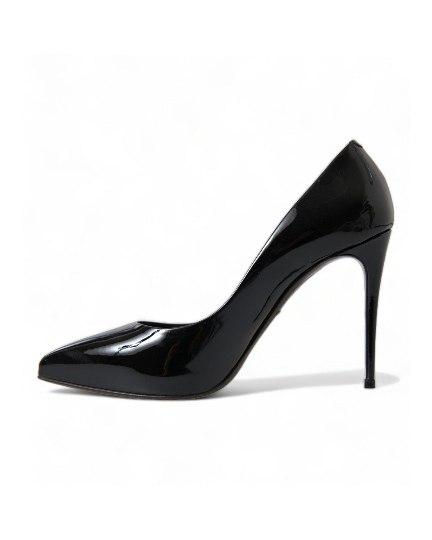 Dolce & Gabbana Black Elegant Patent Stiletto Heels Heels
