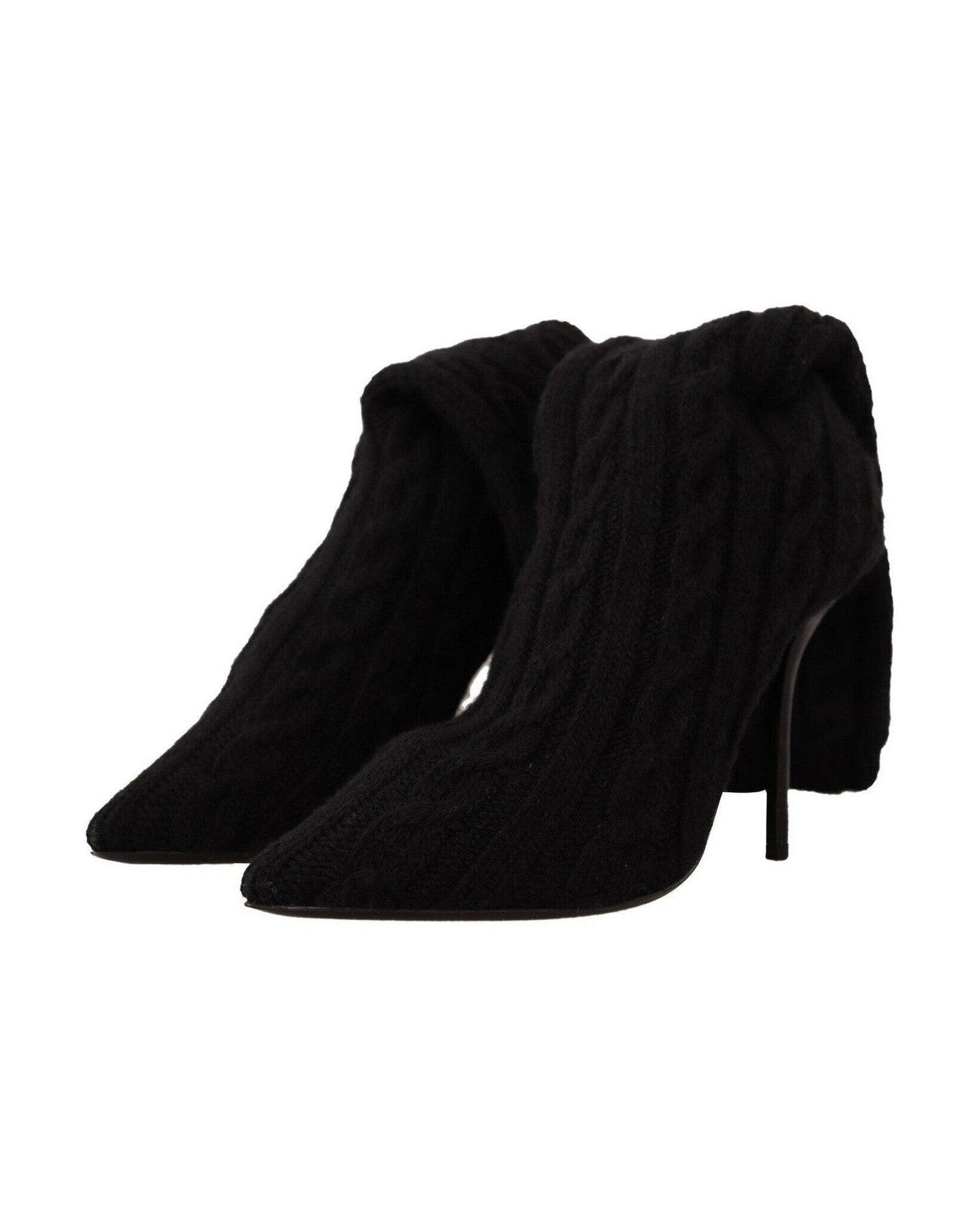 Dolce & Gabbana Black Elegant Stretch Sock Boots Glam Steals