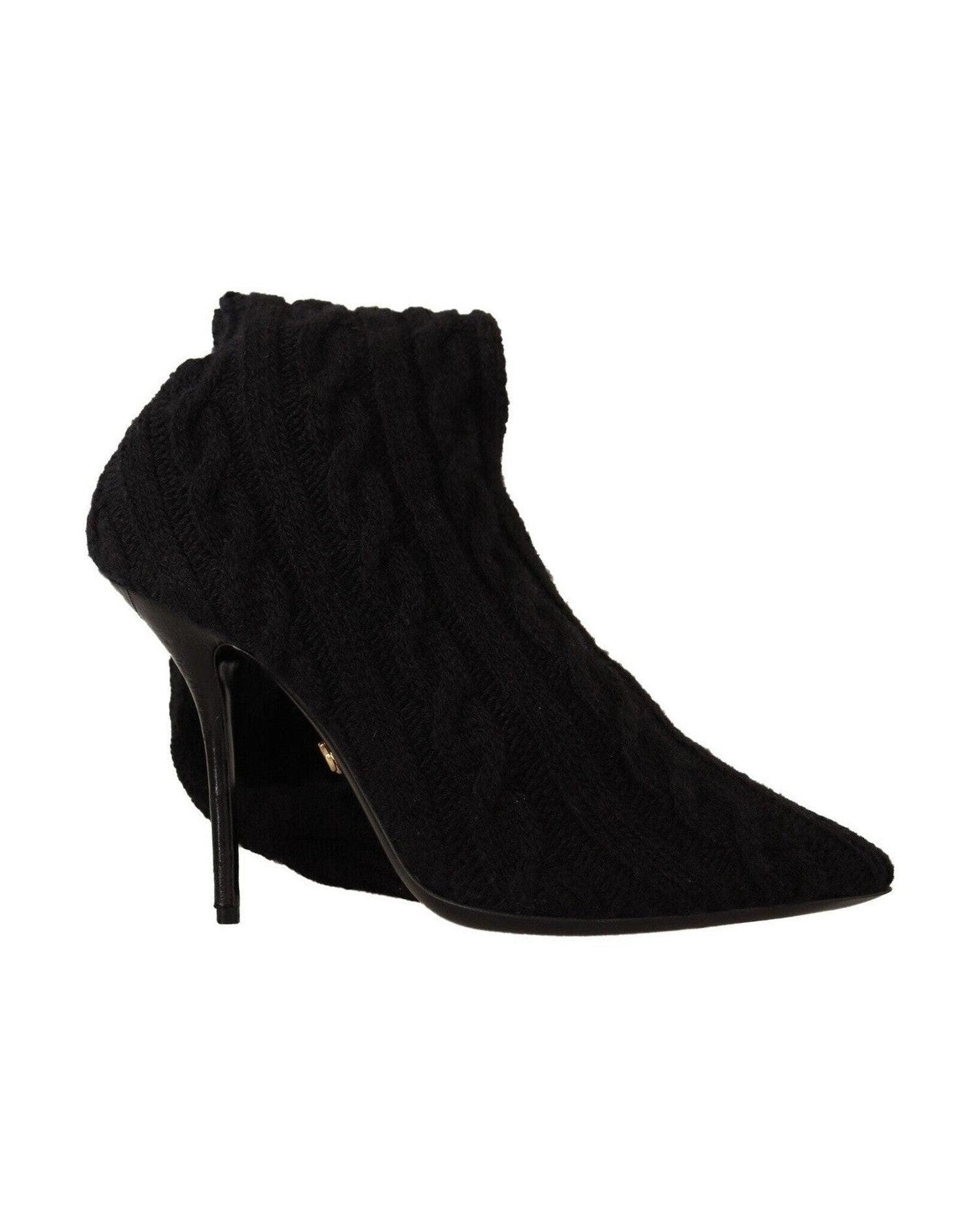 Dolce & Gabbana Black Elegant Stretch Sock Boots Glam Steals