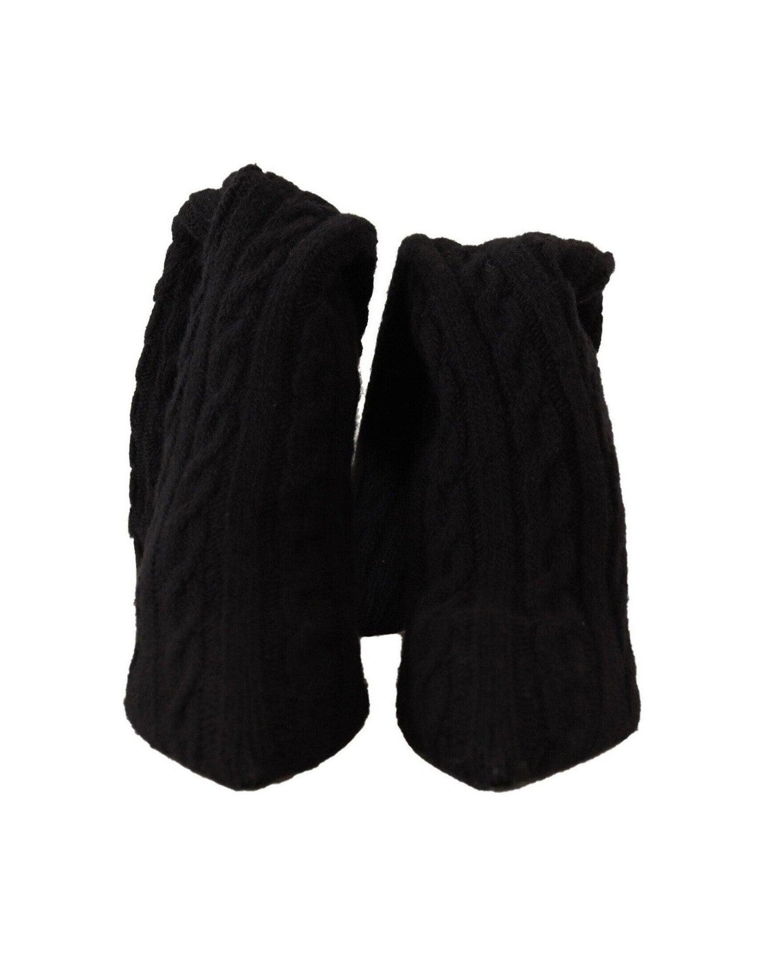 Dolce & Gabbana Black Elegant Stretch Sock Boots Glam Steals