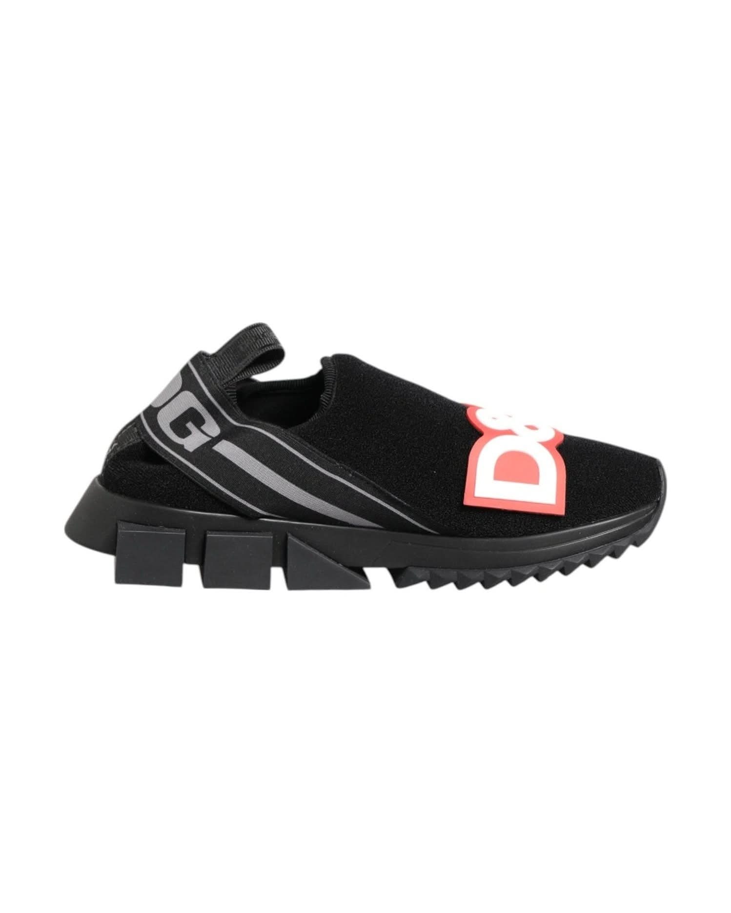 Dolce & Gabbana Black Slip On Sorrento Sneakers Shoes Sneakers