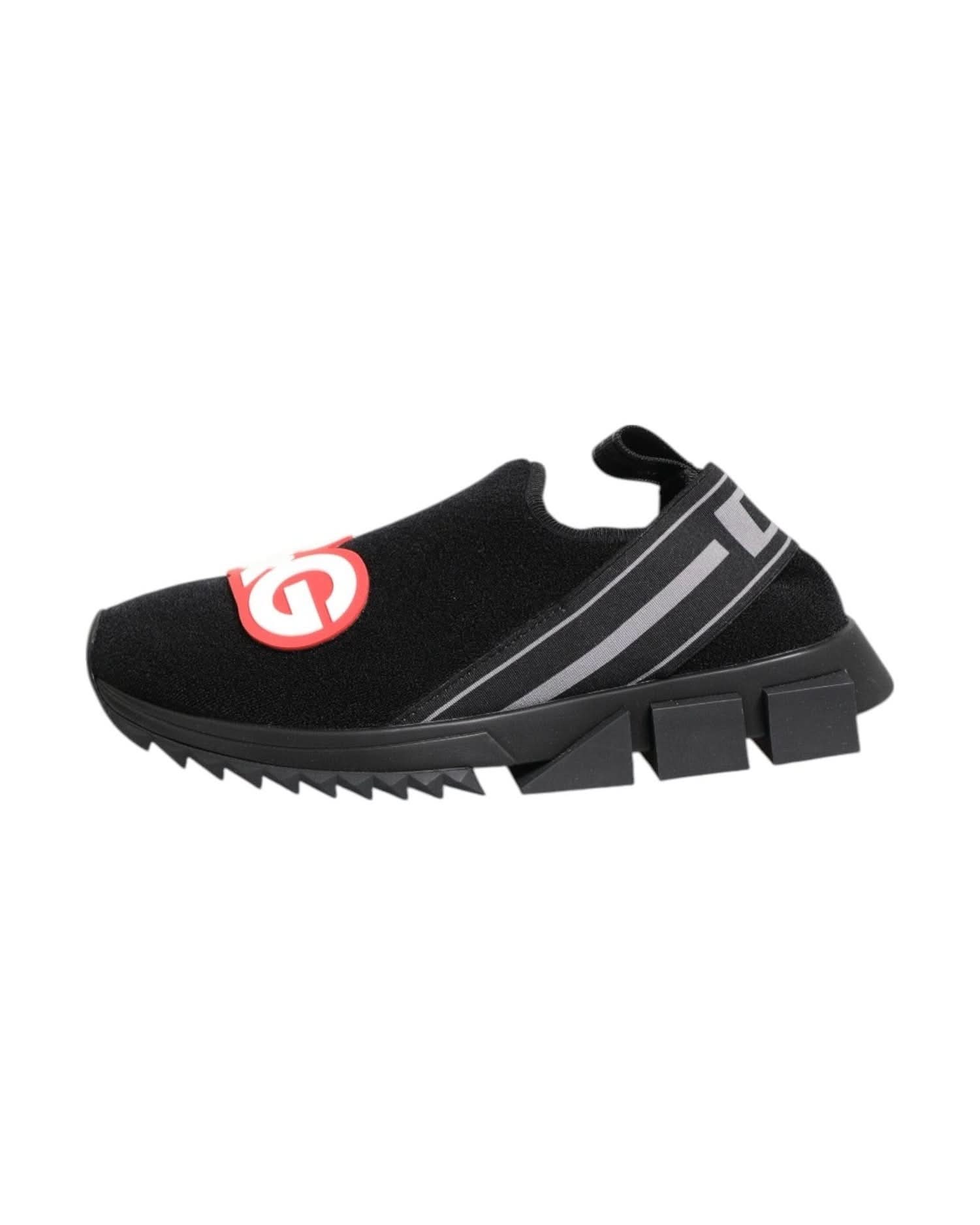 Dolce & Gabbana Black Slip On Sorrento Sneakers Shoes Sneakers