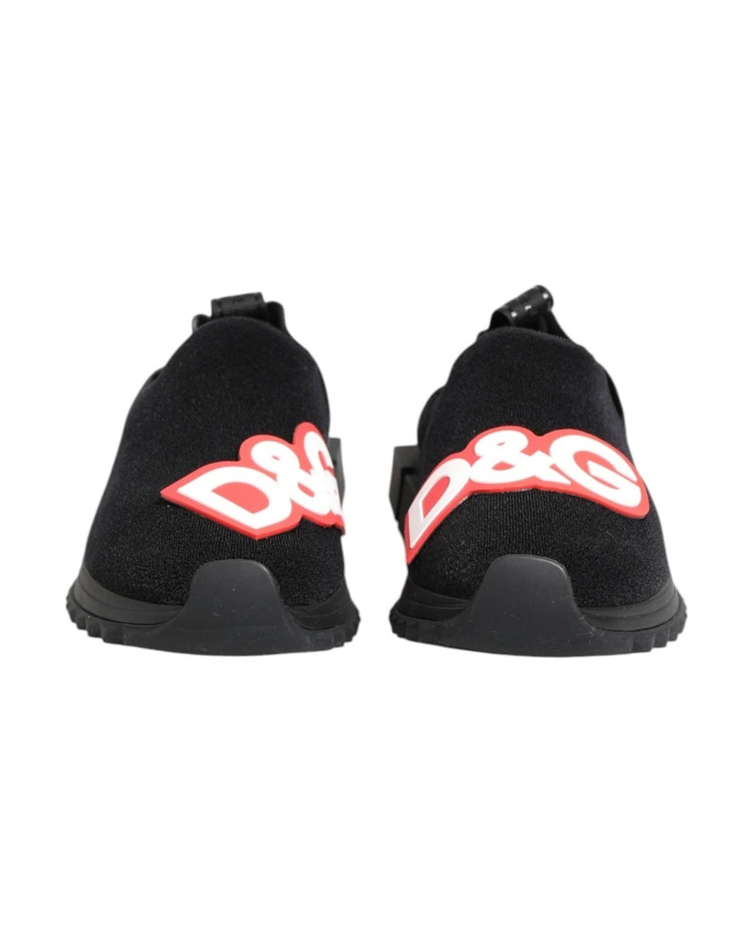 Dolce & Gabbana Black Slip On Sorrento Sneakers Shoes Sneakers