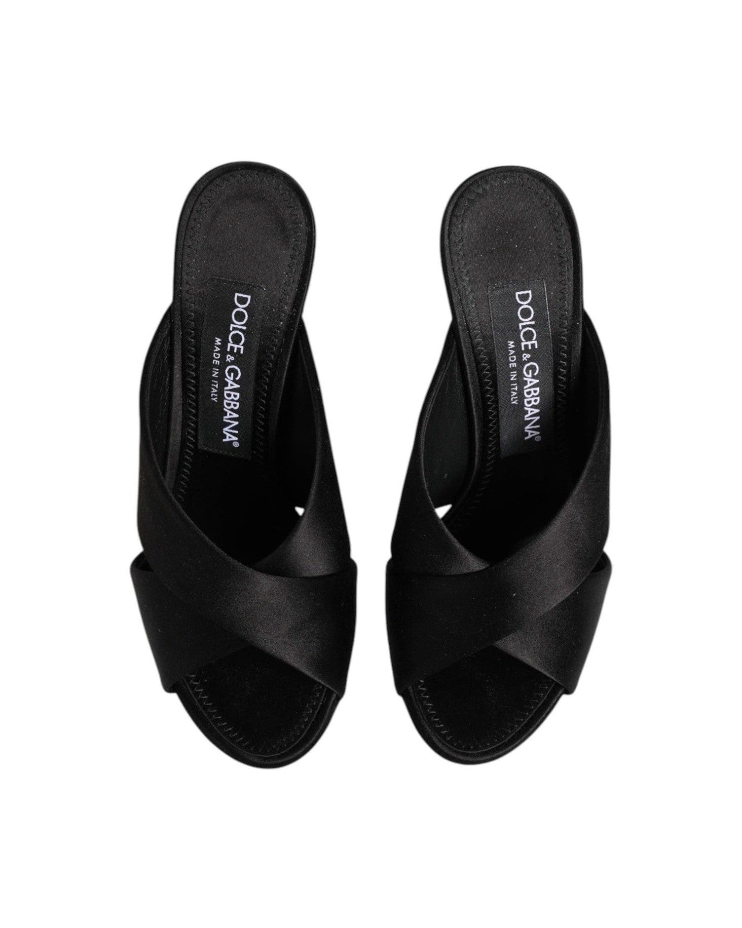 Dolce & Gabbana Black Keira Baroque High Heel Sandals Shoes Heels