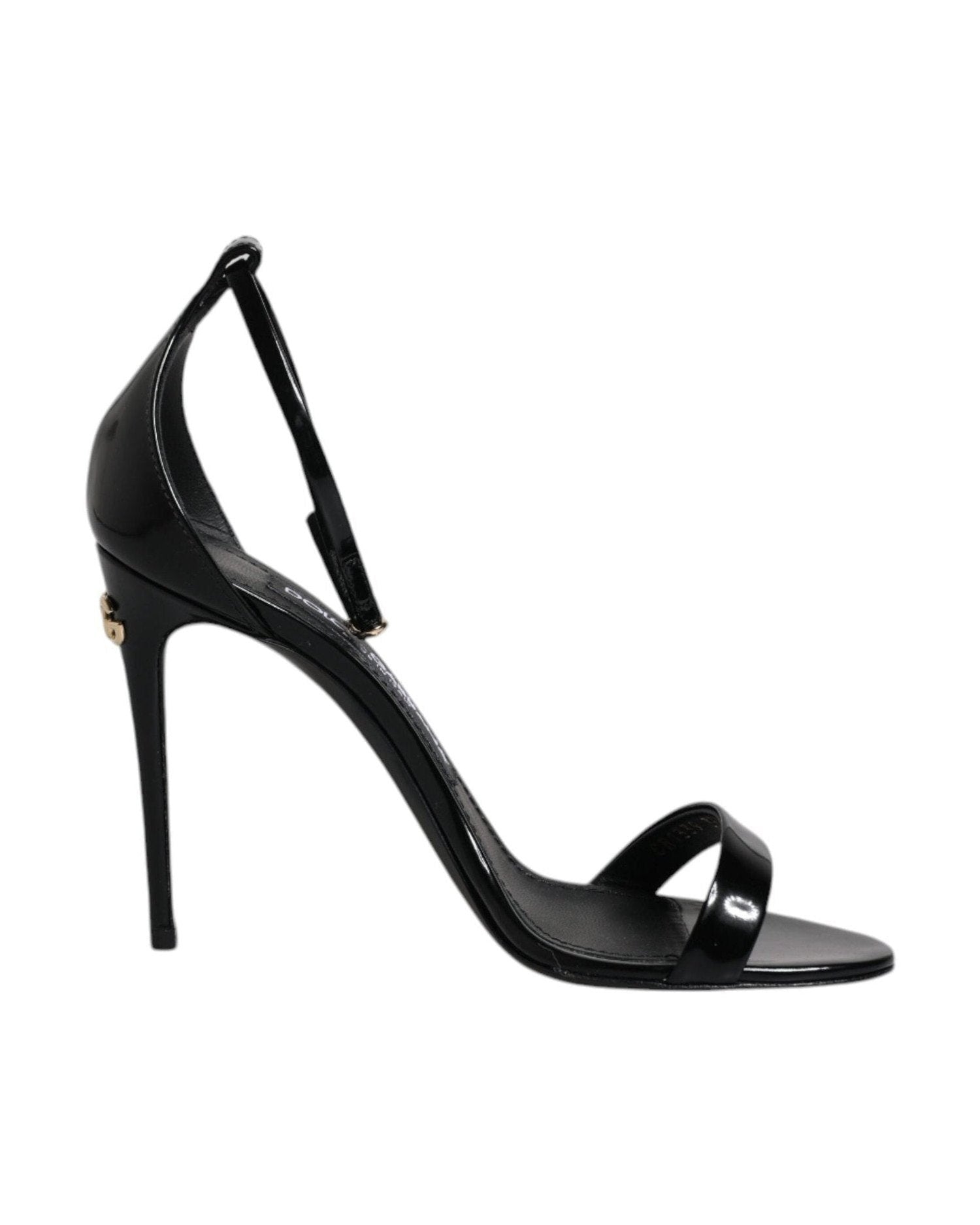 Dolce & Gabbana Black Keira Heels Ankle Strap Sandals Shoes Glam Steals