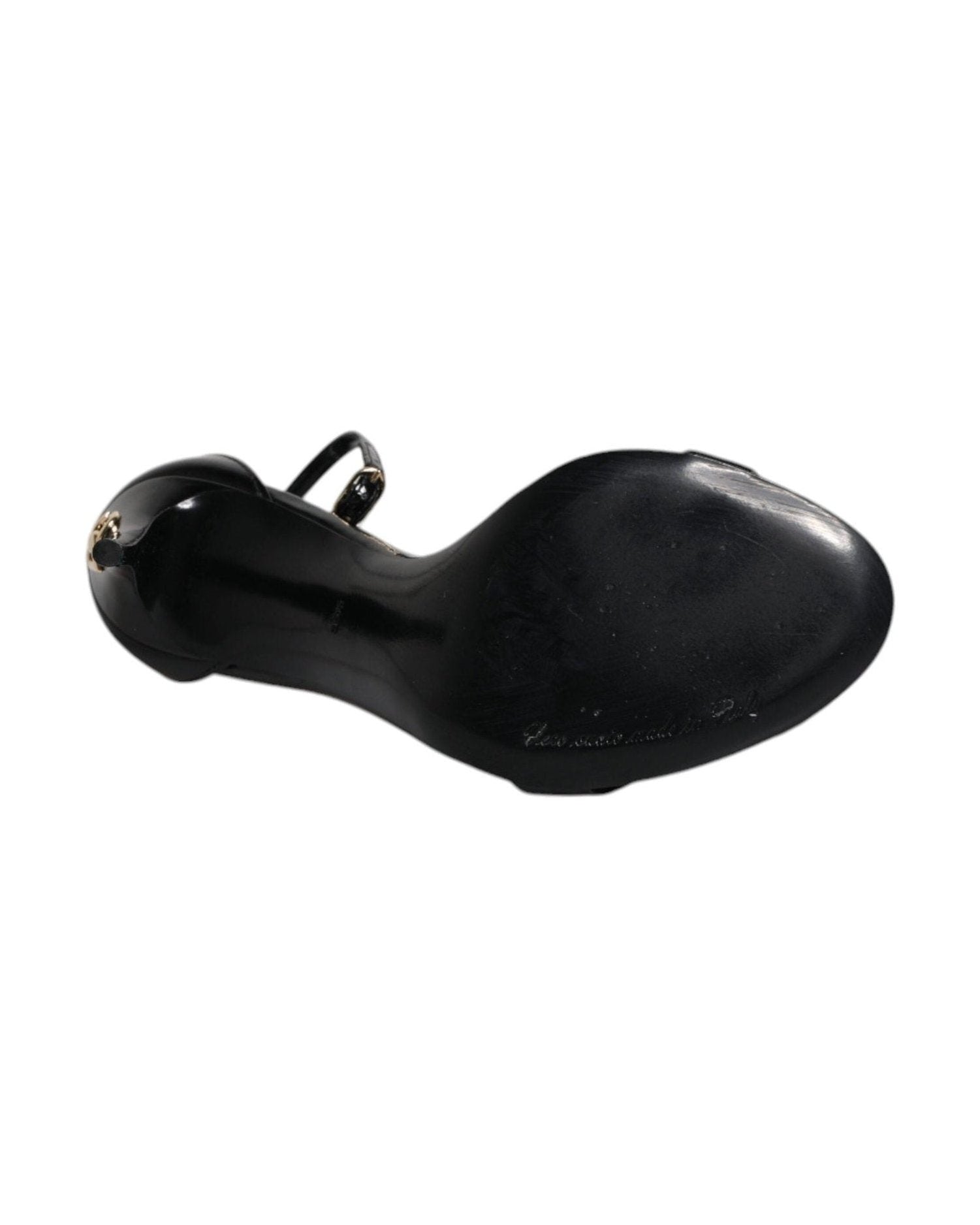 Dolce & Gabbana Black Keira Heels Ankle Strap Sandals Shoes Glam Steals