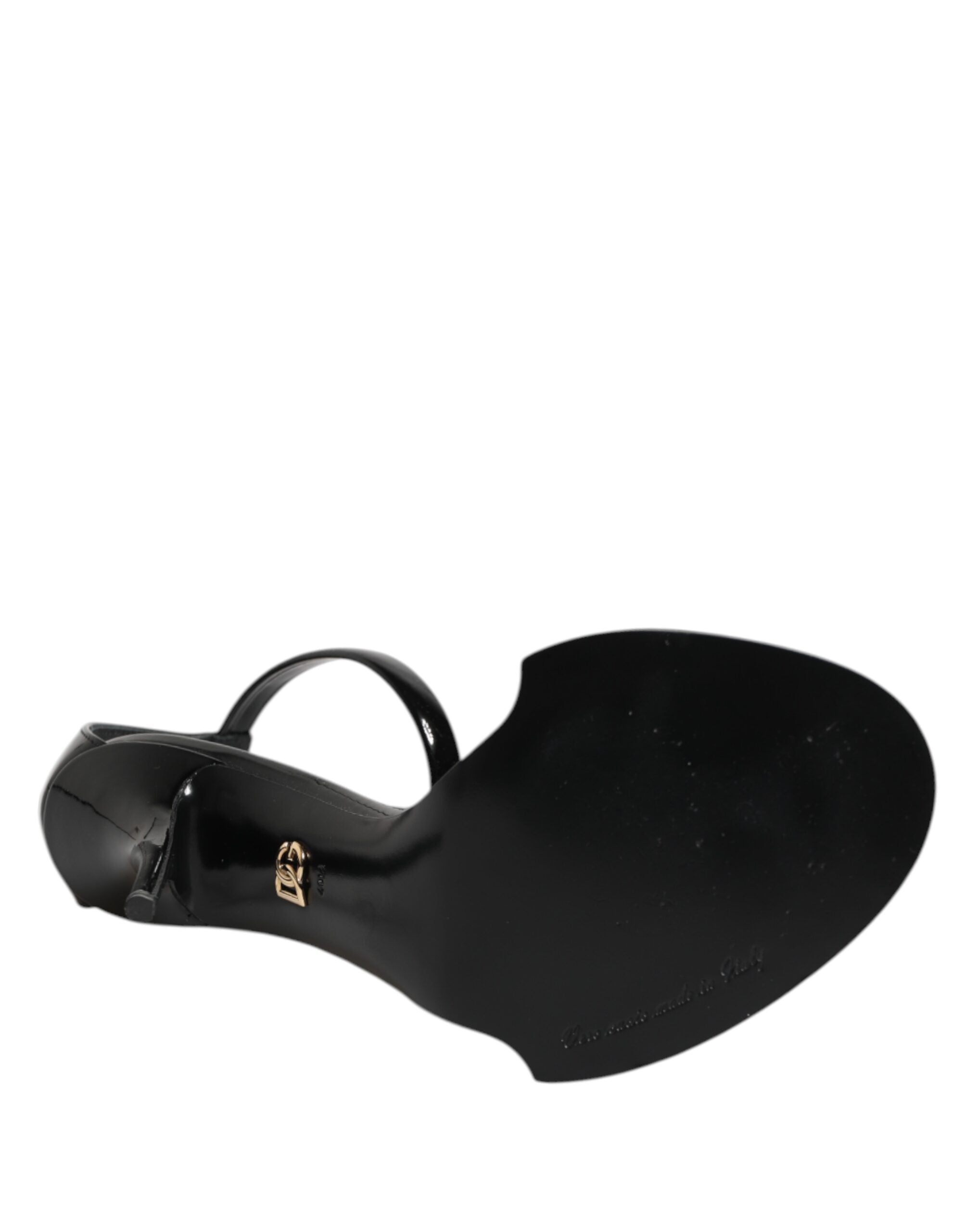 Dolce & Gabbana Black Keira Pearl Embellished Sandals Shoes Glam Steals