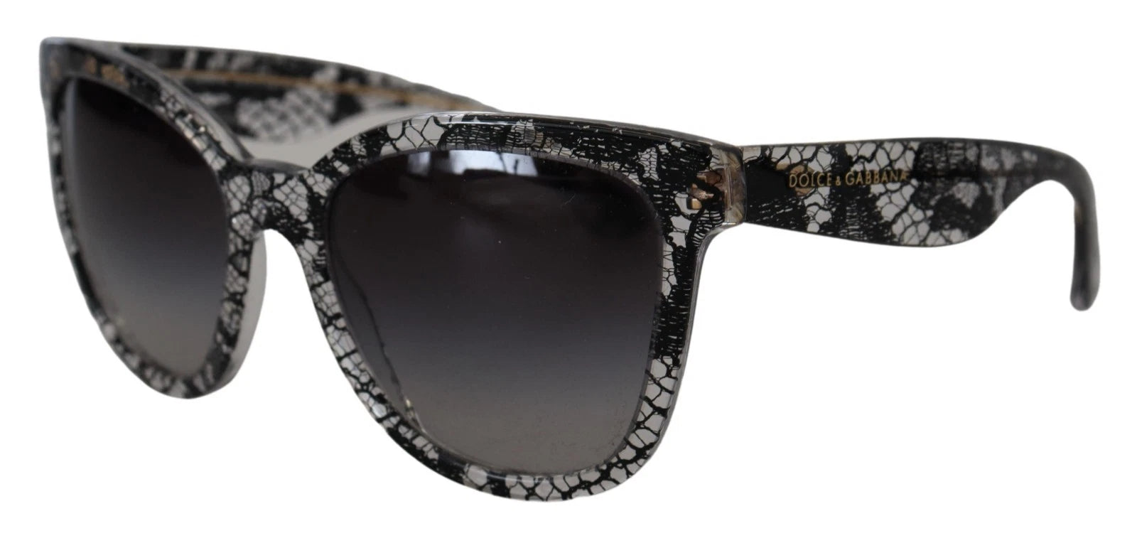 Dolce & Gabbana Black Lace Dg4190 Acetate Crystal Round Sunglasses Glam Steals